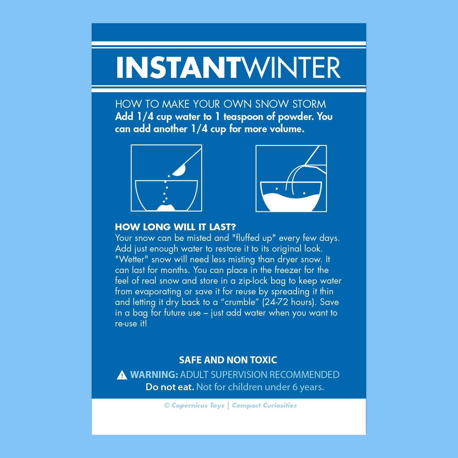 Instant Winter Snow Kit