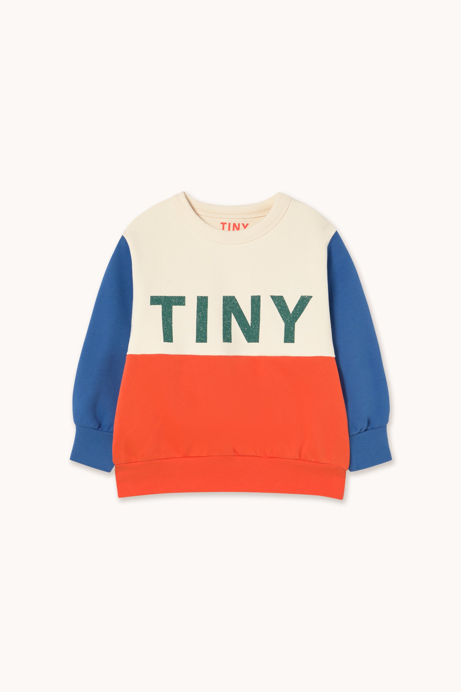 Color Block Sweatshirt Light Cream