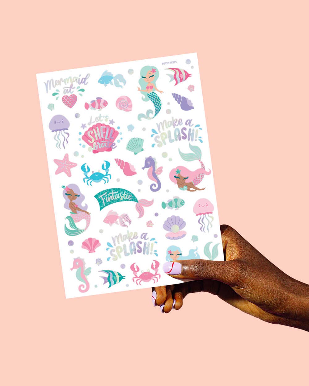 Under the Sea Temporary Tattoos | Mermaid, Ocean, Birthday