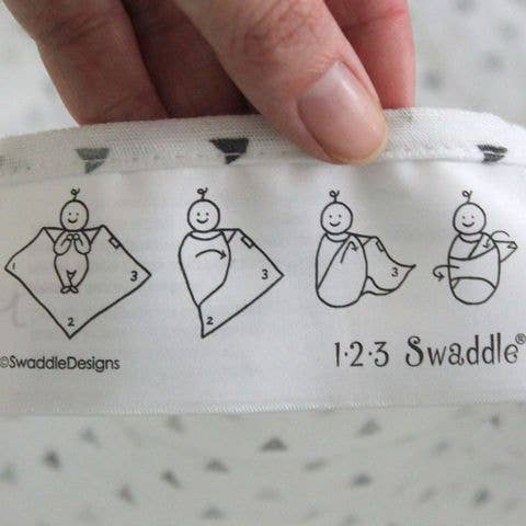 Little Lambs & Stars Muslin Swaddle Blanket, Premium Cotton