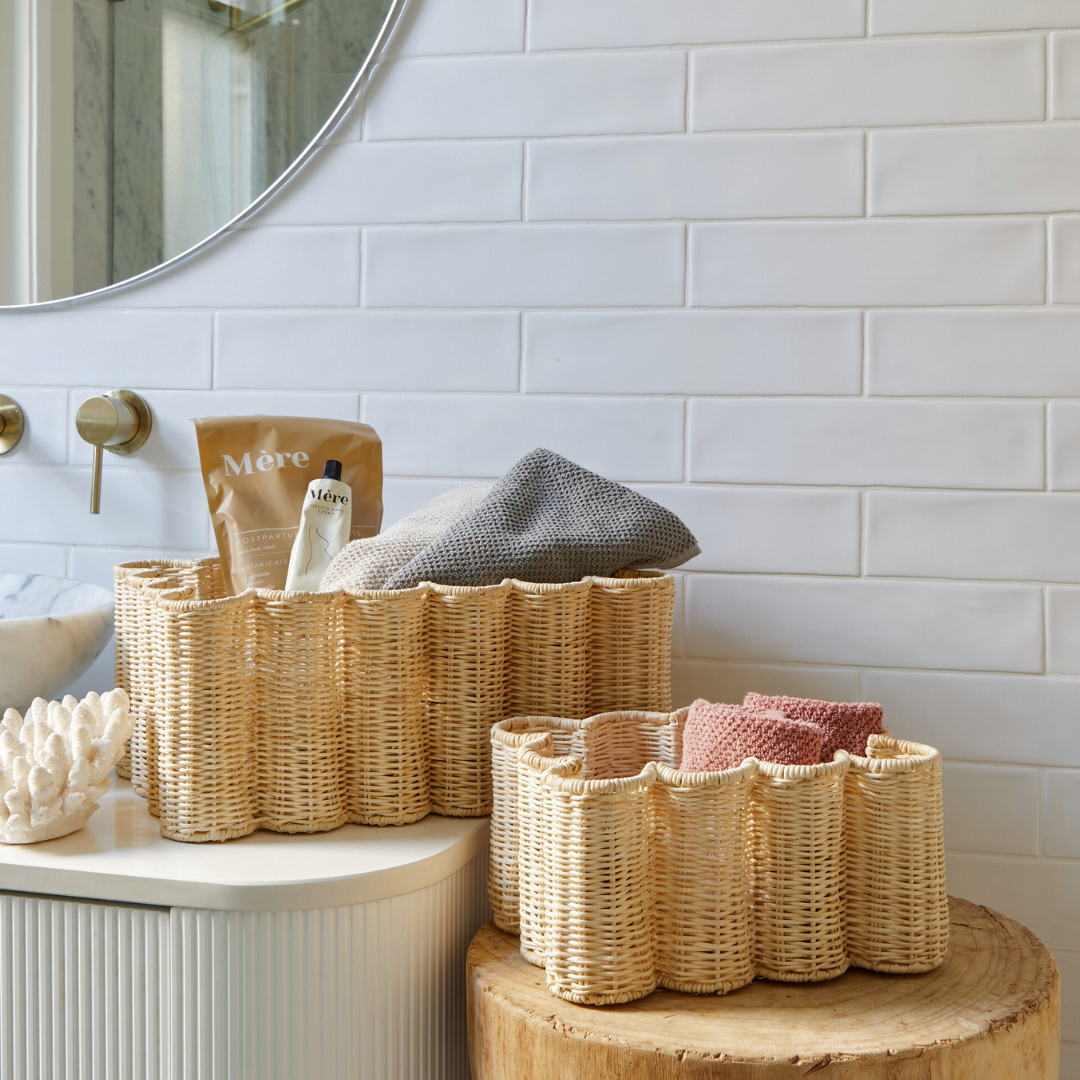 BLOSSOM WAVY BASKET SET