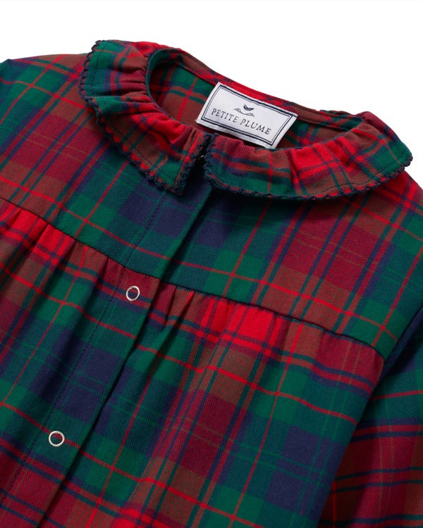 Baby’s Madeline Romper - Tartan Red
