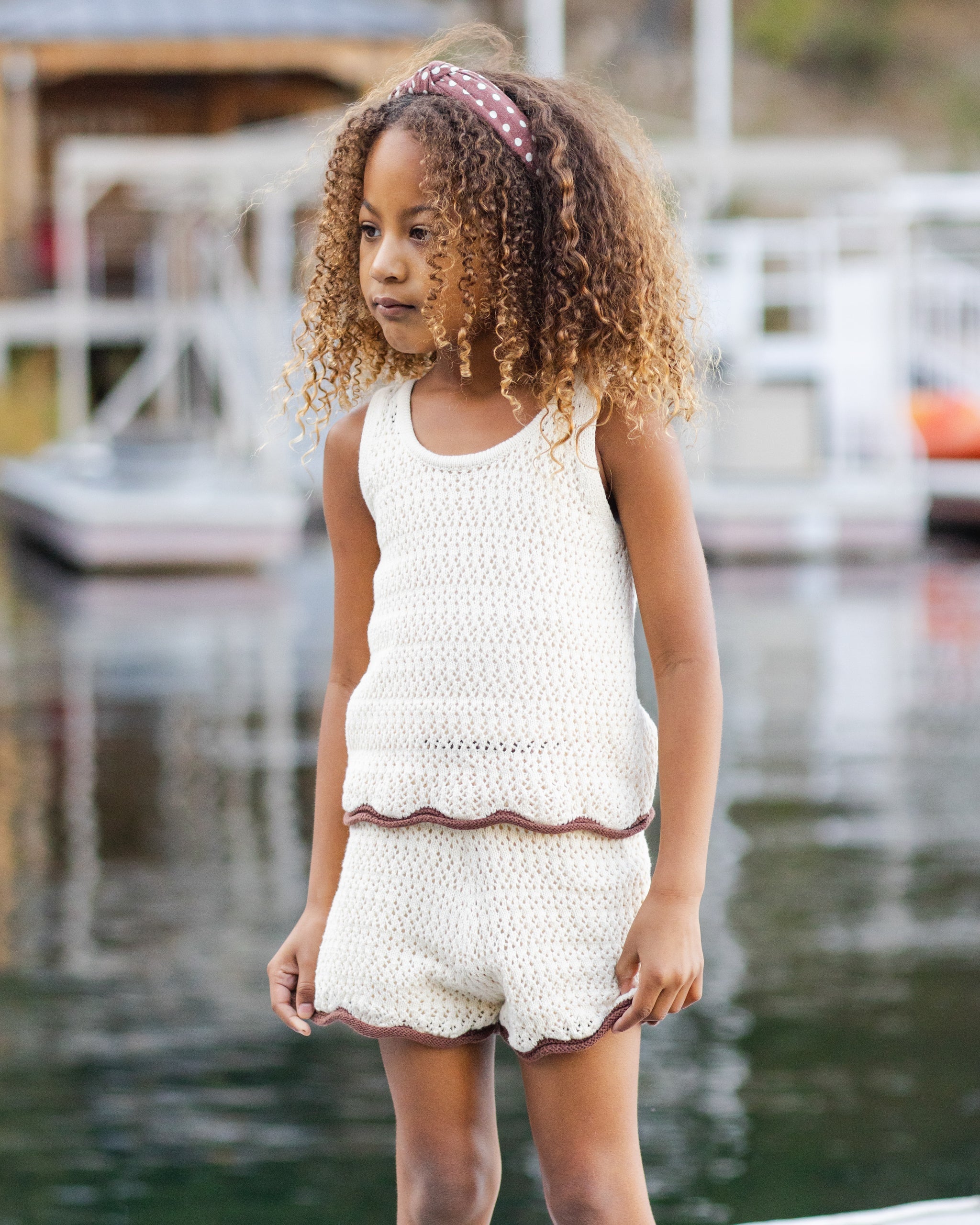 Crochet Tank Set || Natural