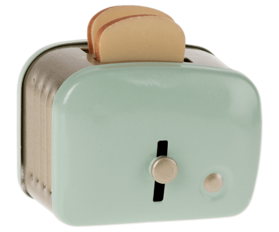 Miniature toaster with bread - Mint
