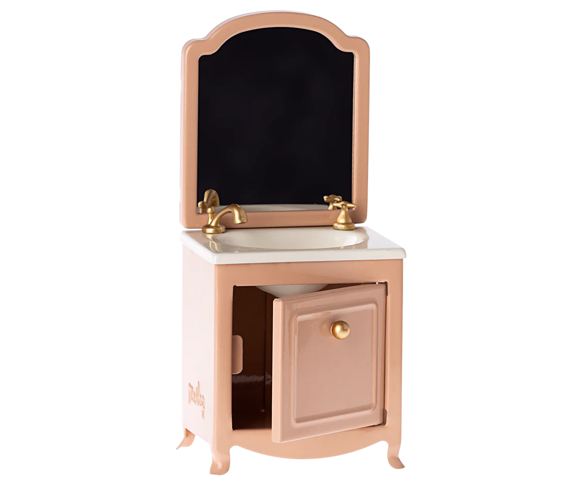 Sink dresser w. Mirror, Mouse - Dark powder