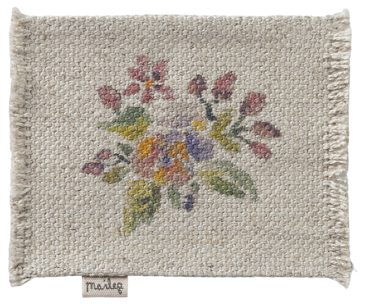 Rug, Mouse, Small - Flowers