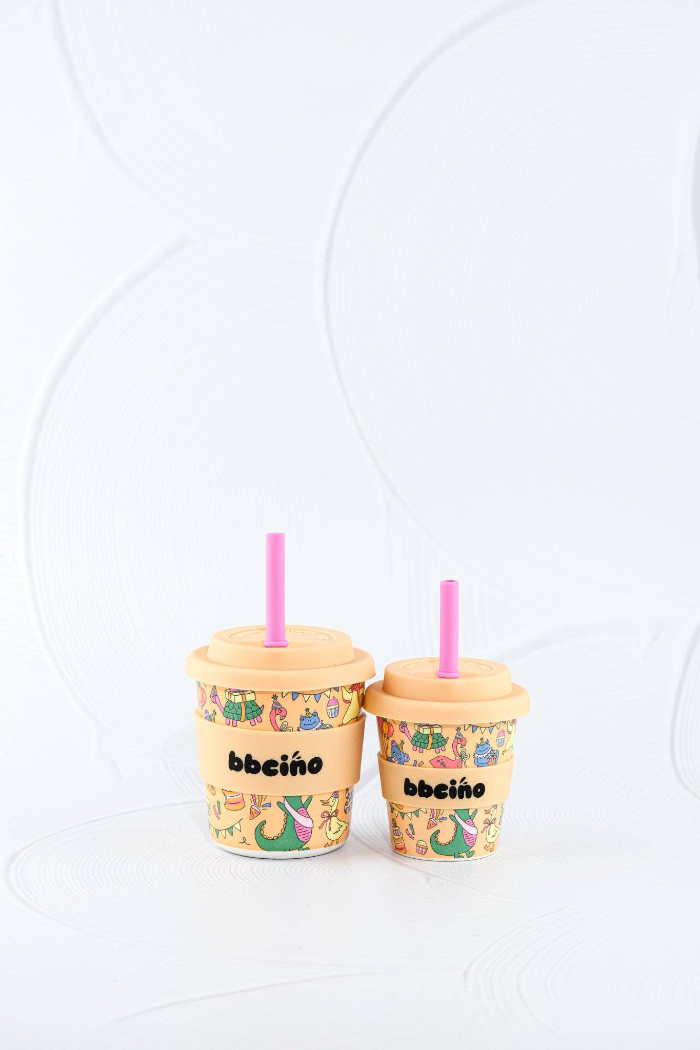 Party Animal in Orange Babycino Cup - 120ml (STRAW INCLUDED)