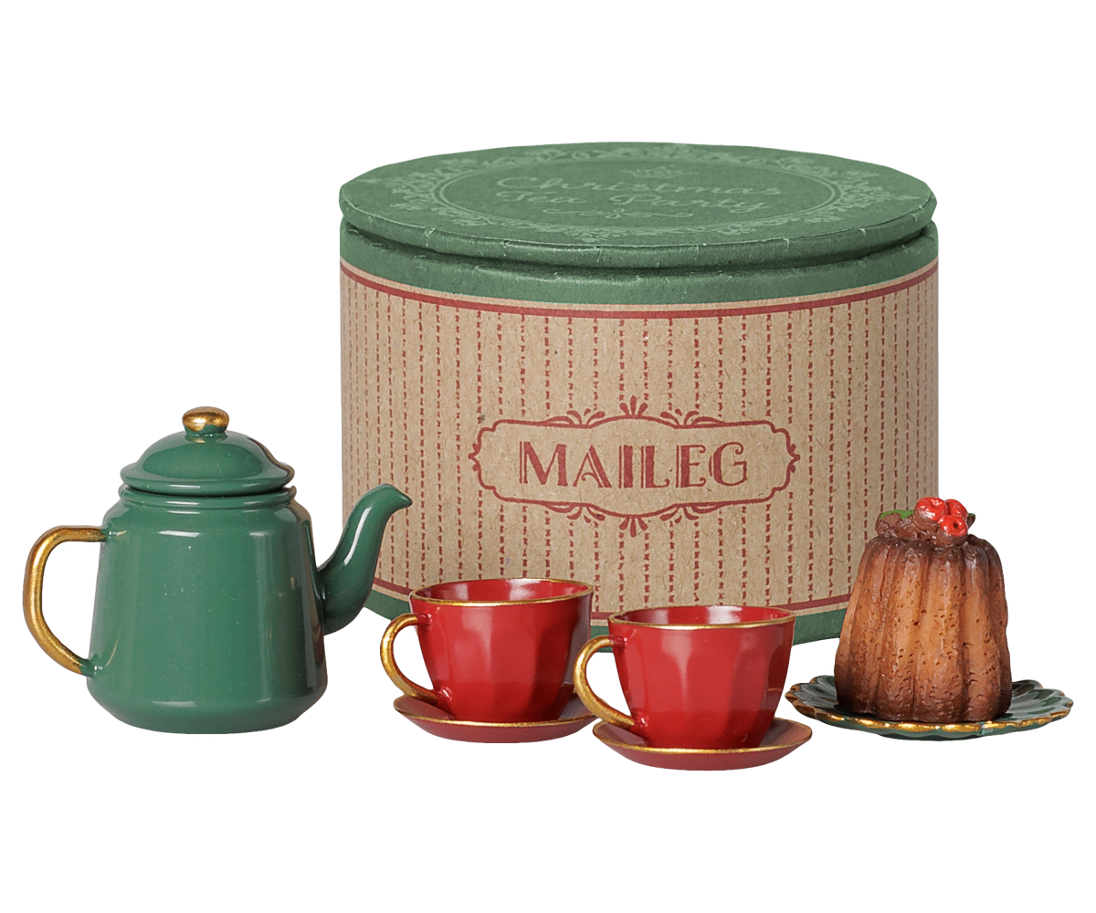 Christmas Tea Party, Mouse - Red, Green