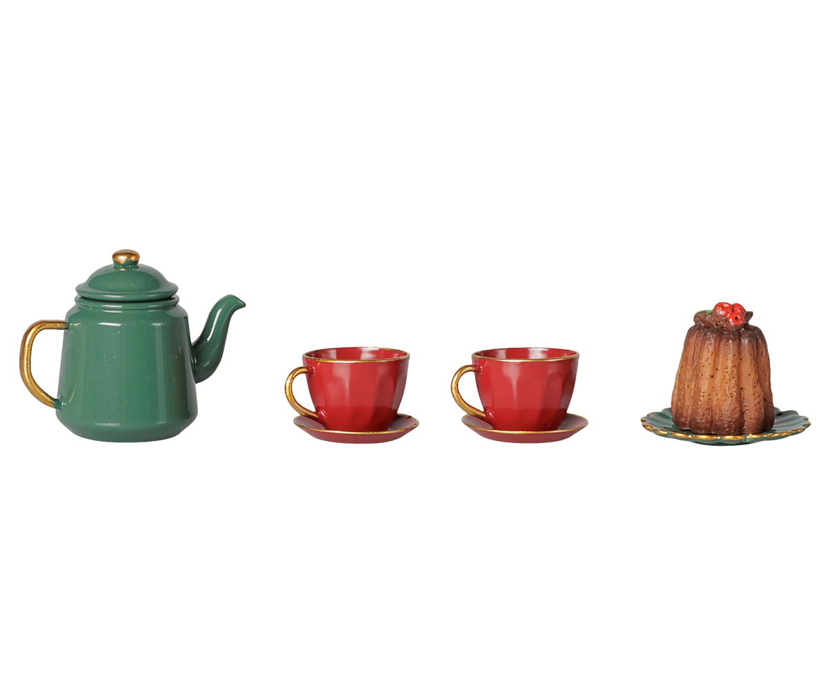 Christmas Tea Party, Mouse - Red, Green