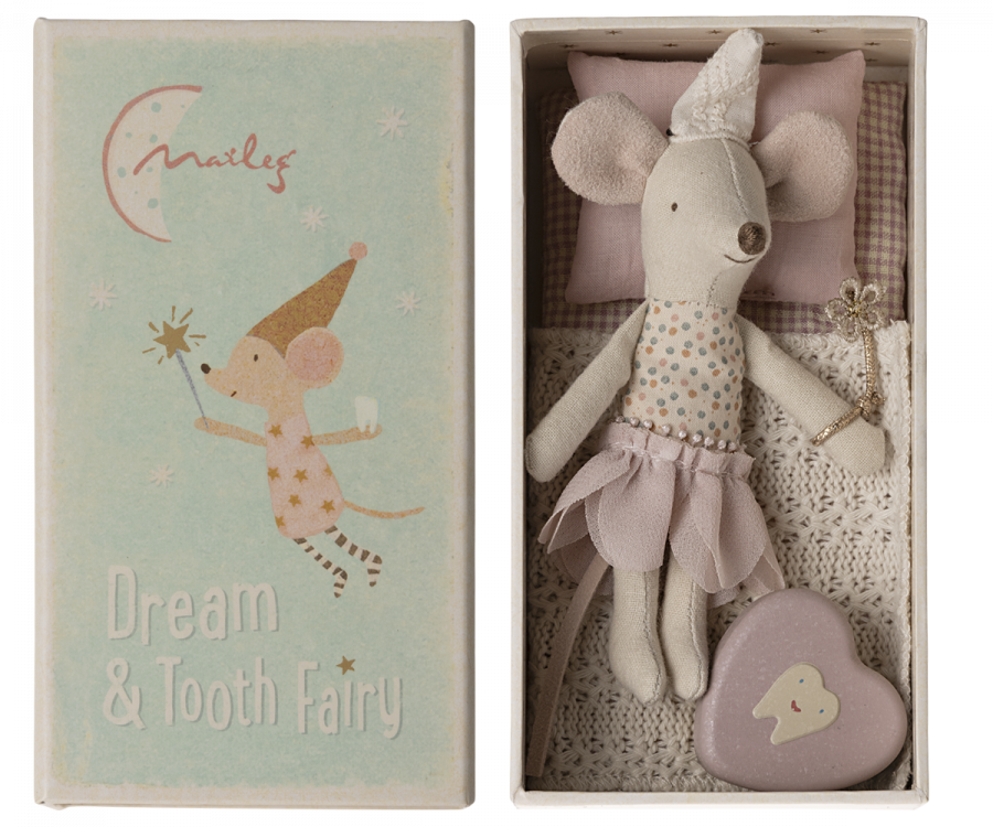 Tooth Fairy Mouse, Little Sister in Matchbox