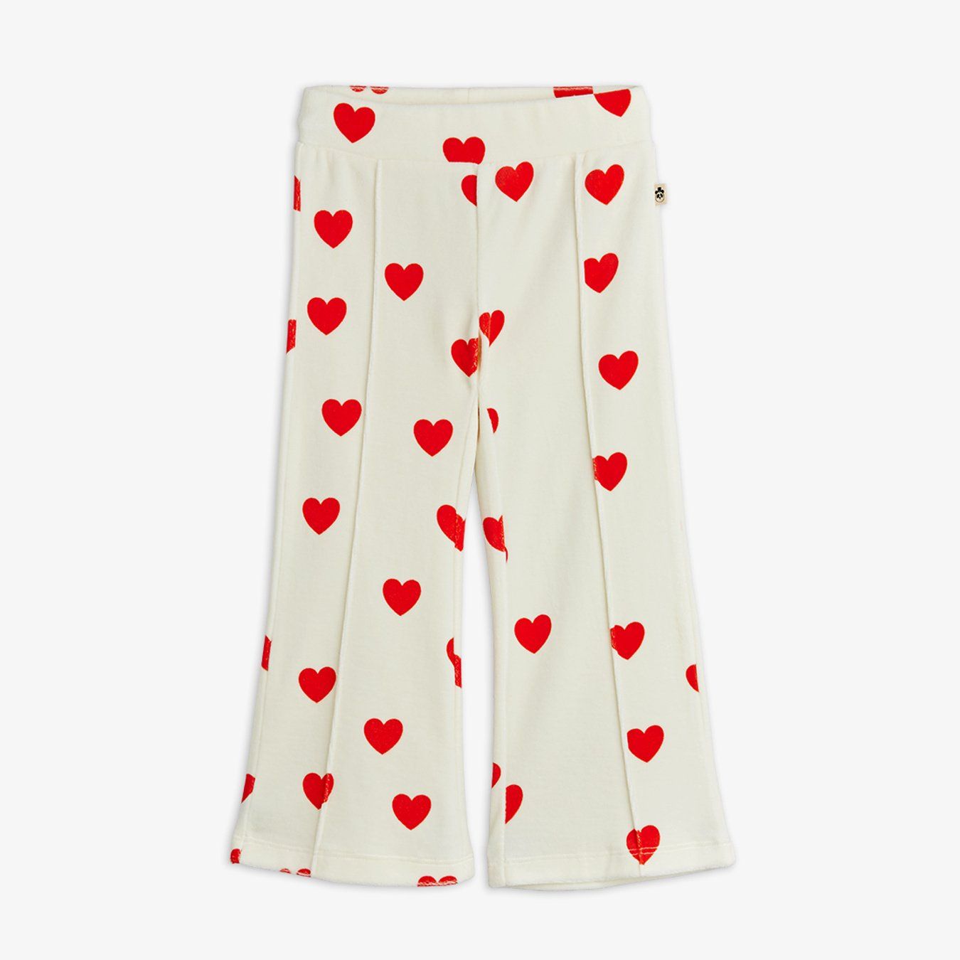 Hearts AOP Velour Trousers - White