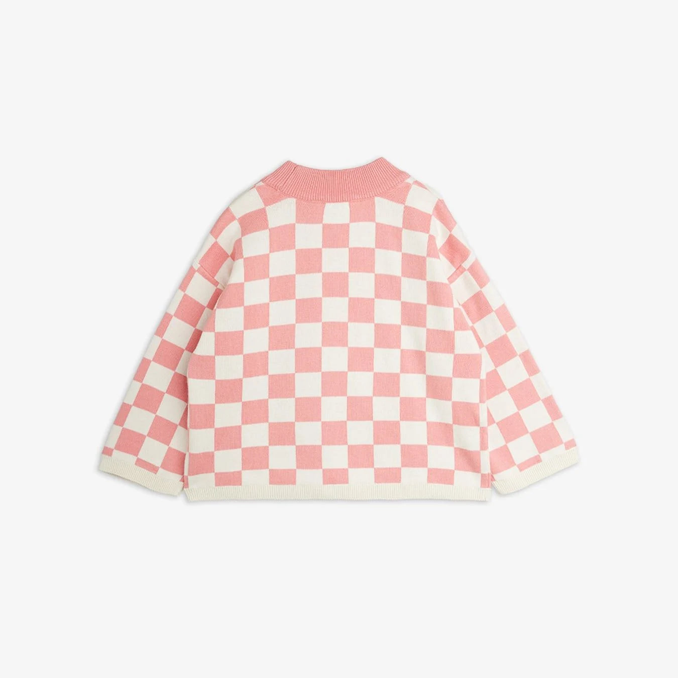 Chess Check Knitted Sweater - Pink