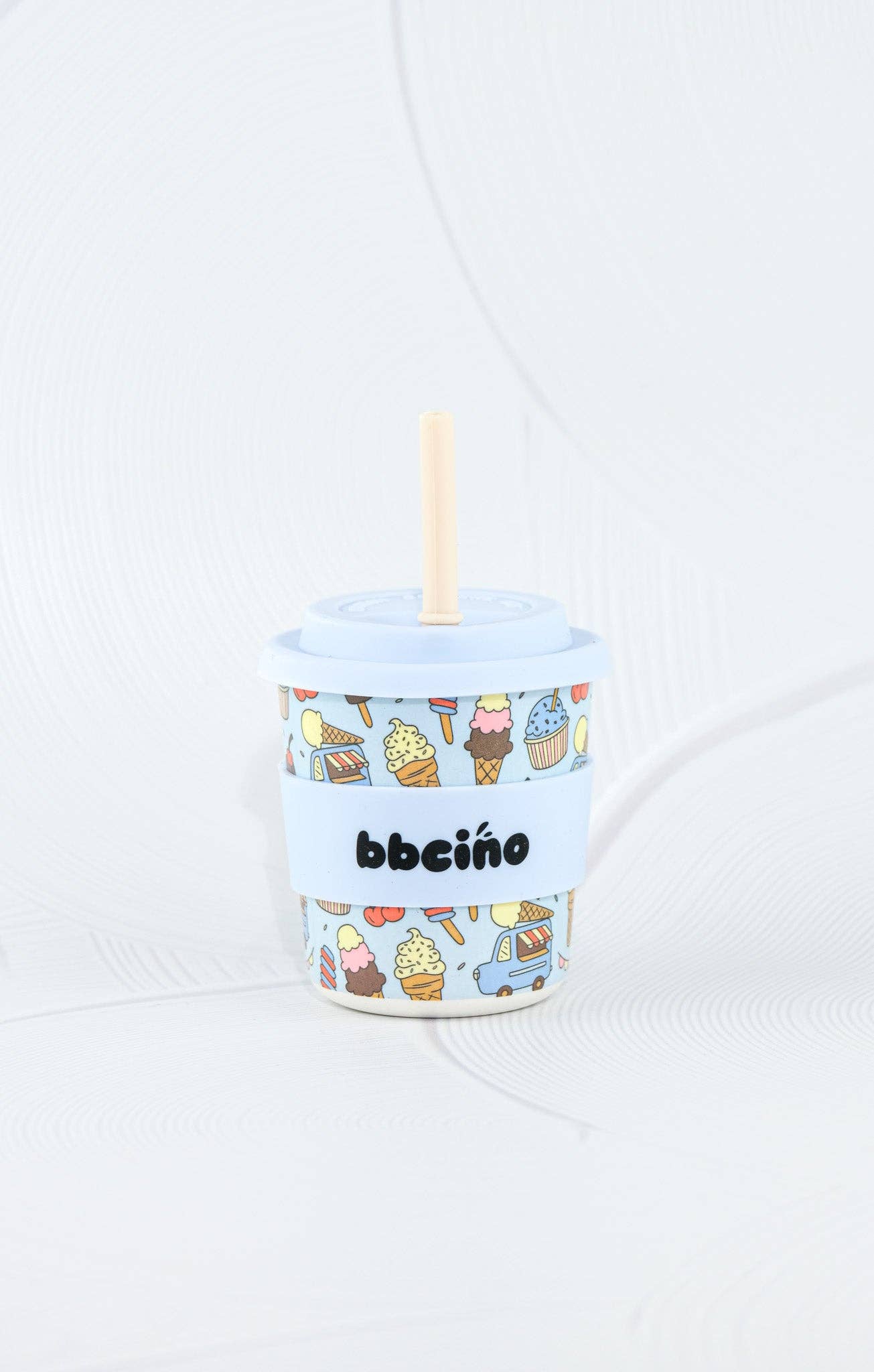 Scoops in Blue Kids Keep Cup - 240ml (STRAW INCLUDED)