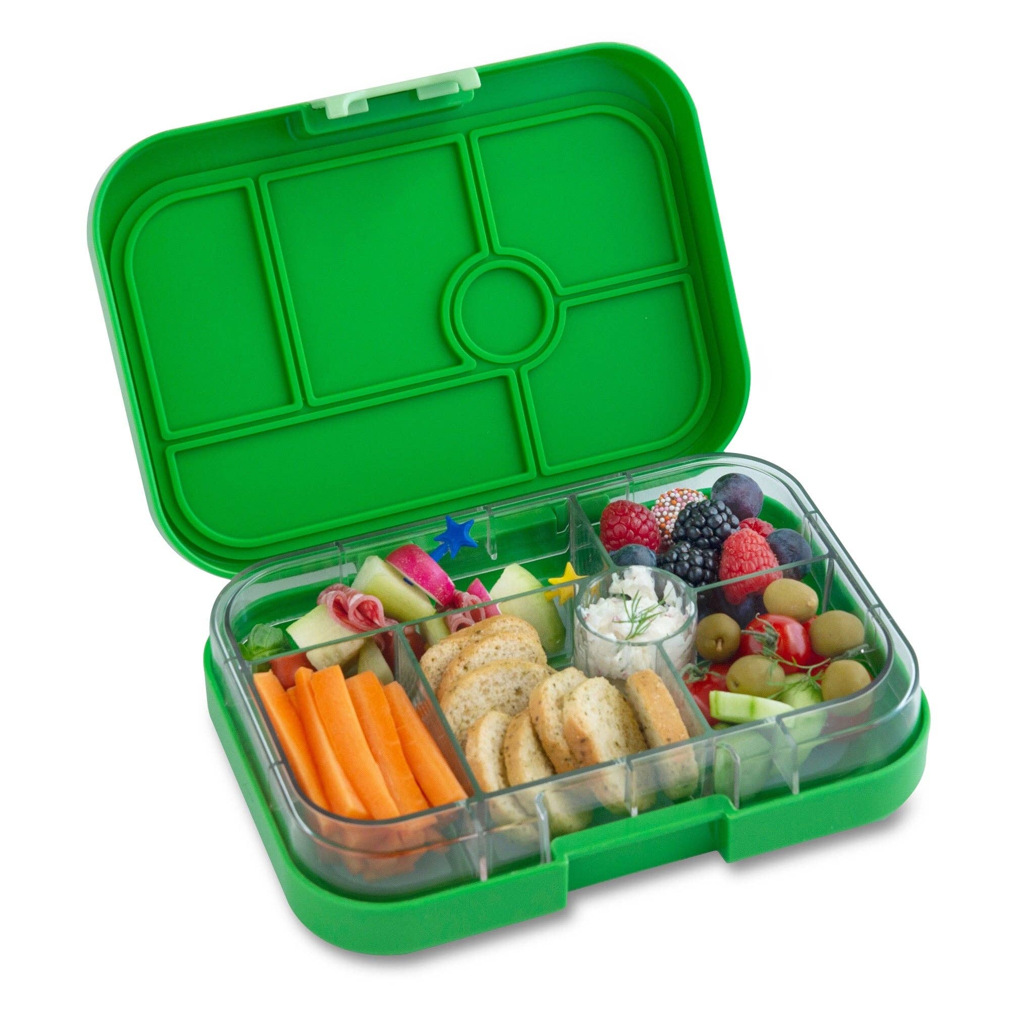 Leakproof Bento Box for Kids - Yumbox Original Jurassic Green (Funny Monsters)
