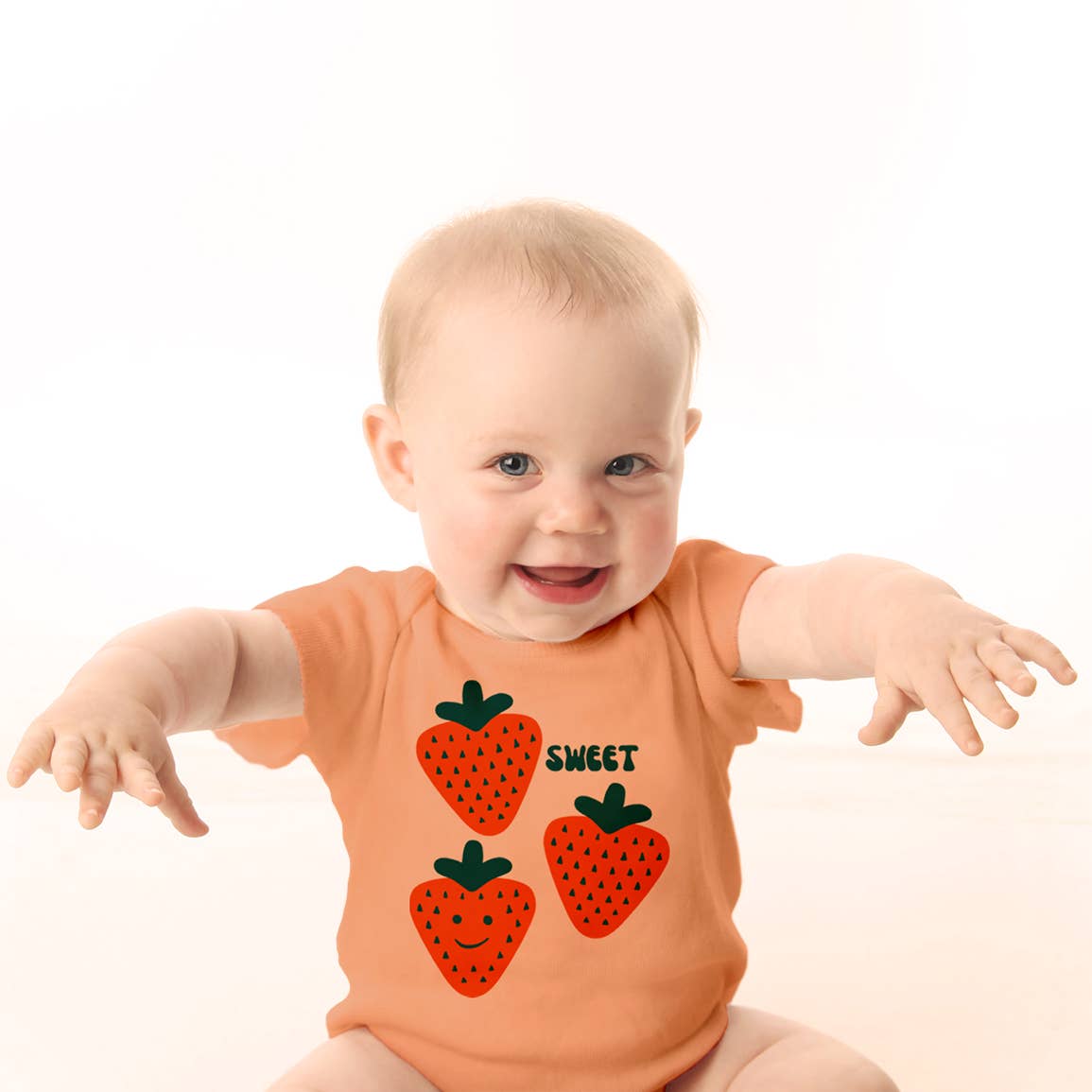 Cute Strawberry - Strawberries Baby Bodysuit