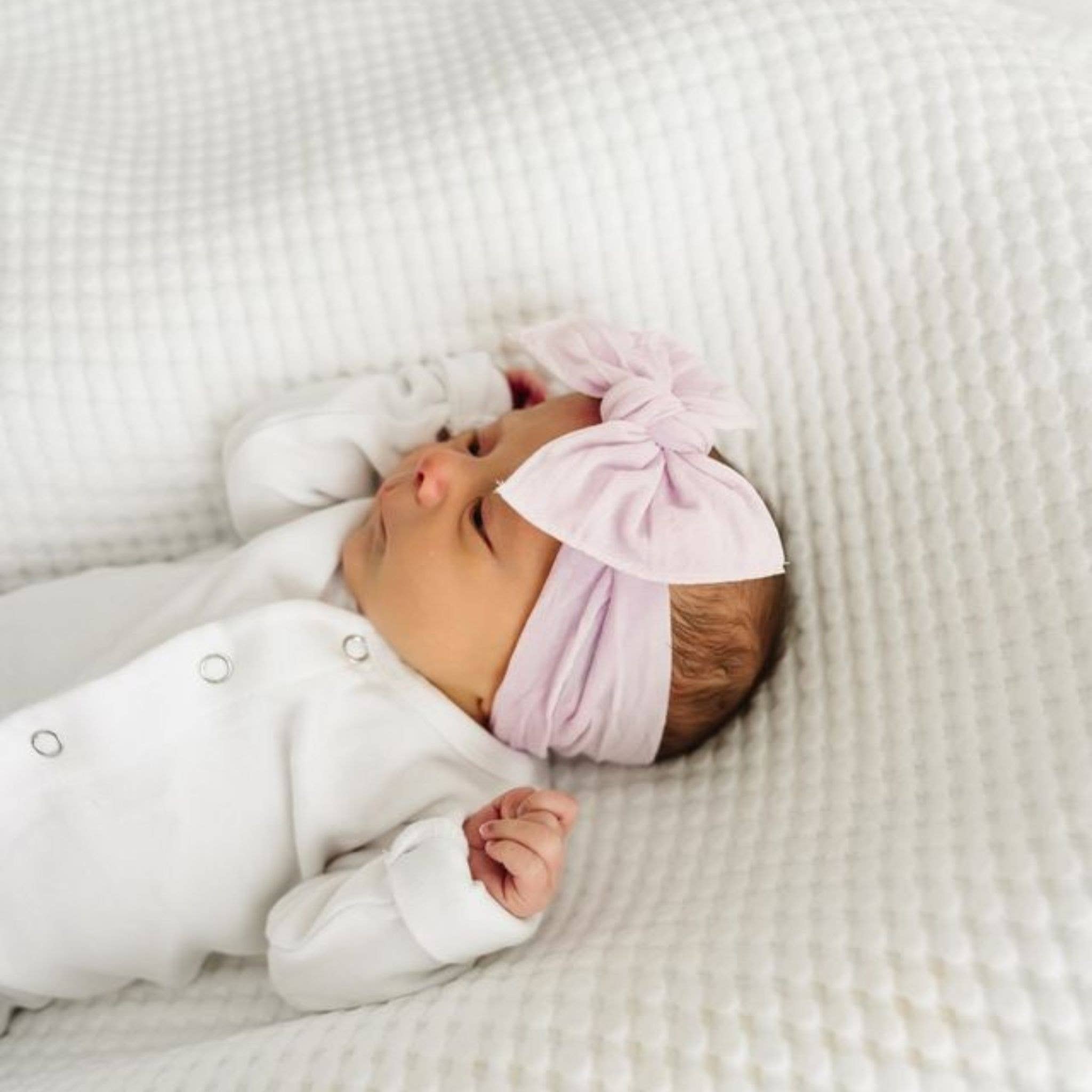Baby Bling® The Original Knot Soft Nylon Headband: Ash