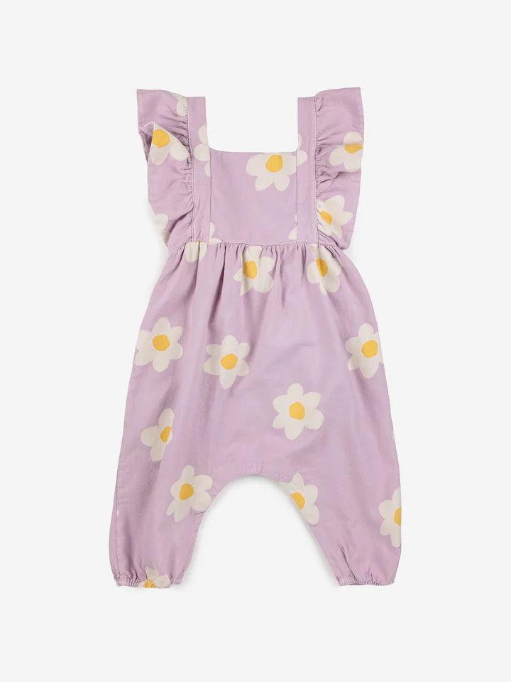 Baby Big Flower all over woven overall