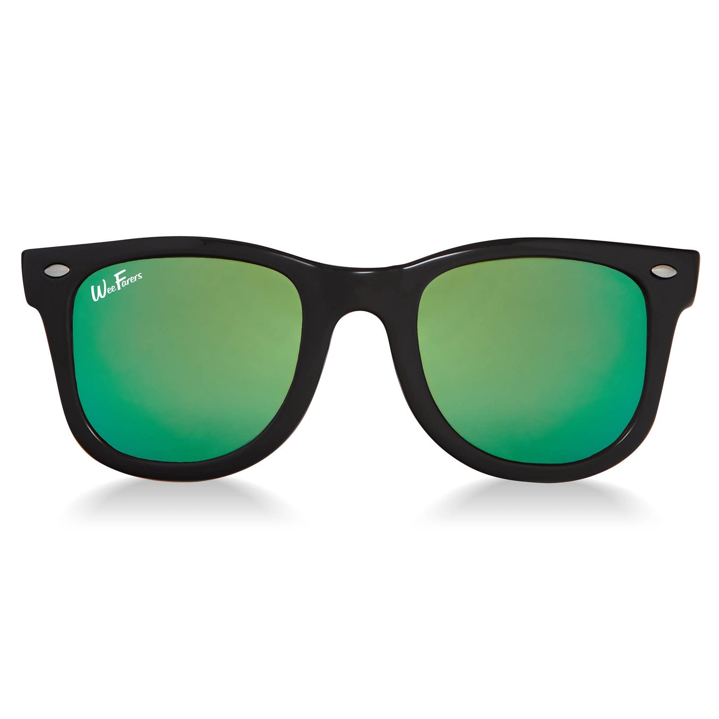 Polarized WeeFarers - Black w/ Sea Green: Ages 7-12Y