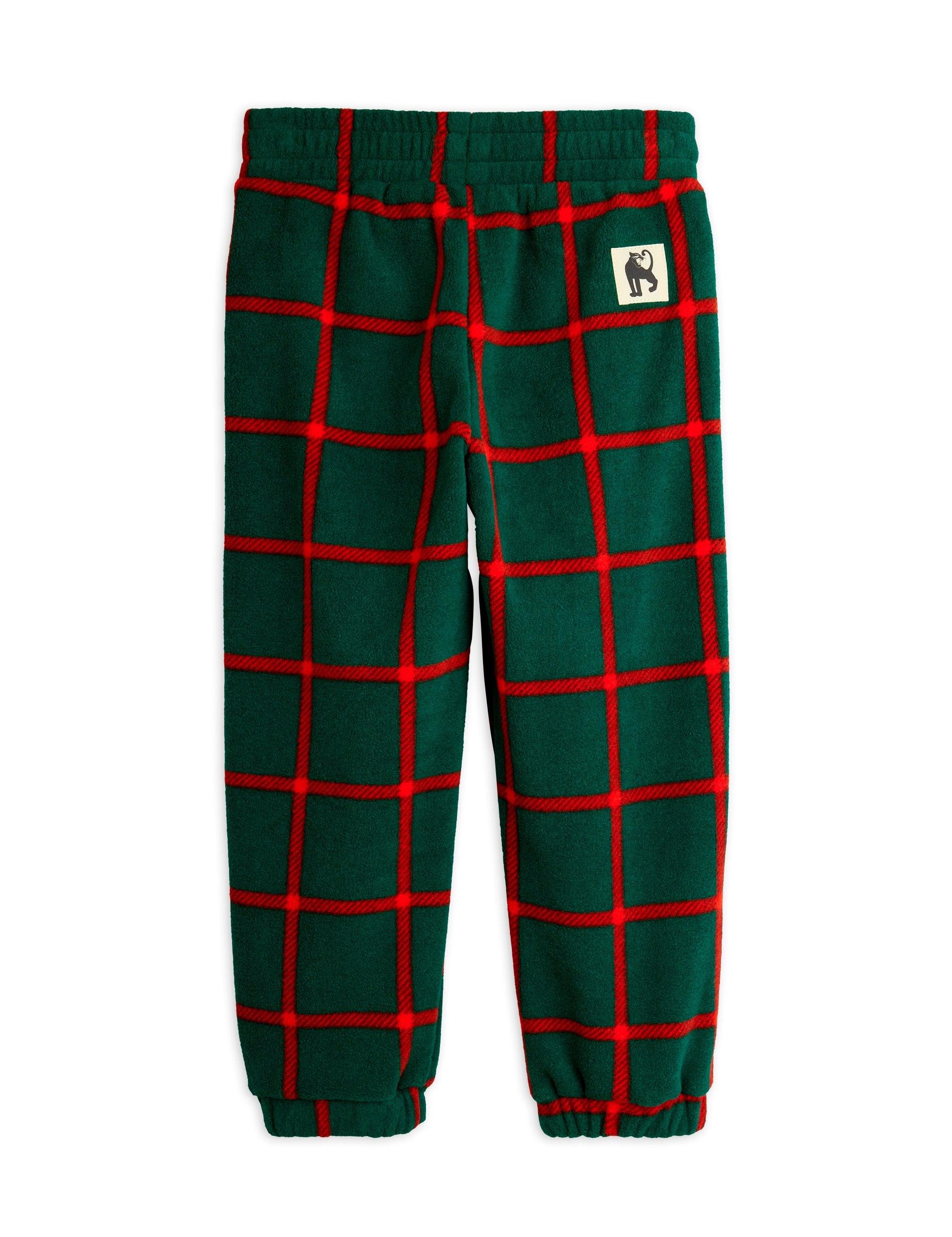 Plaid AOP Fleece Trousers - Green
