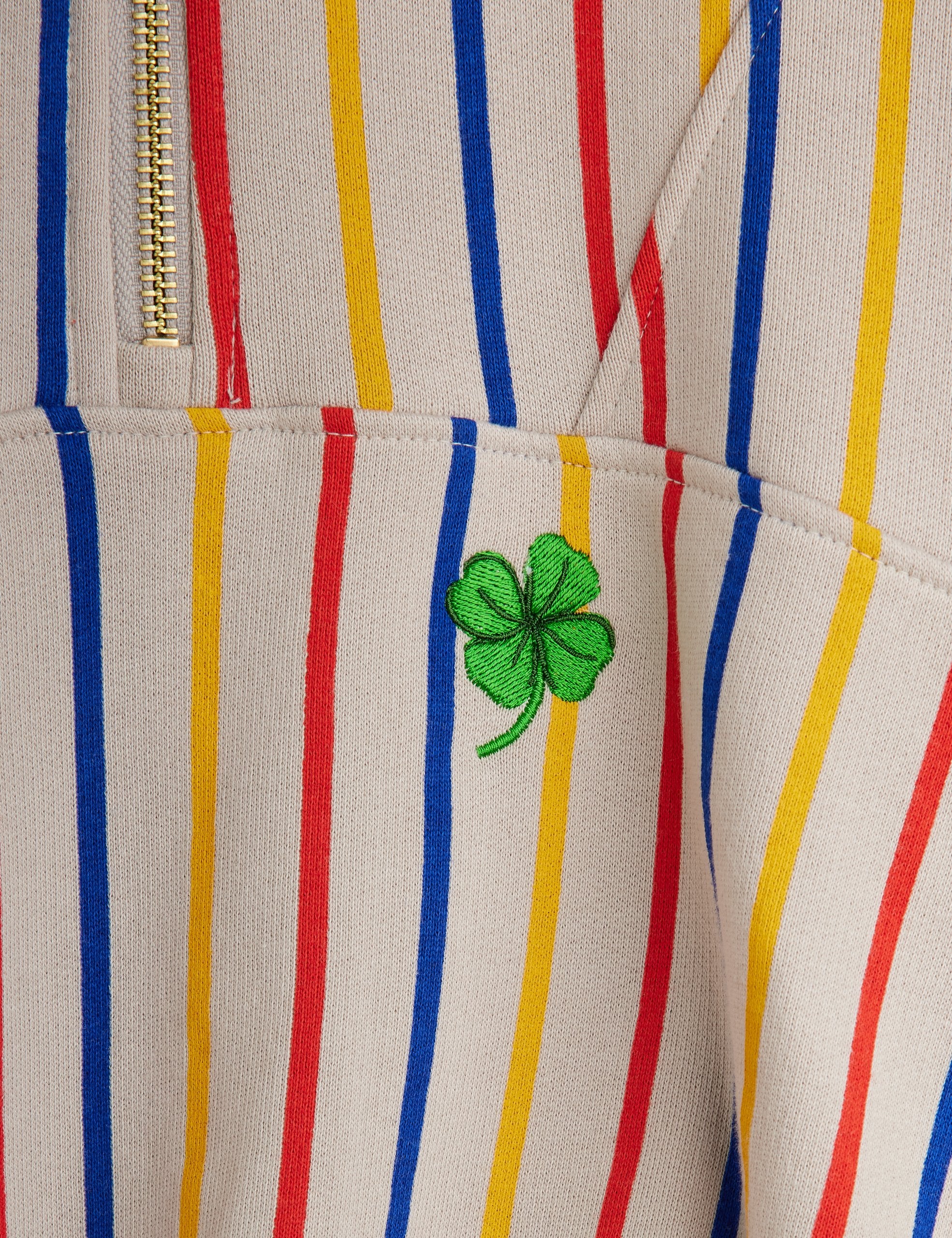 Clover Emb Half Zip Sweatshirt - Multi