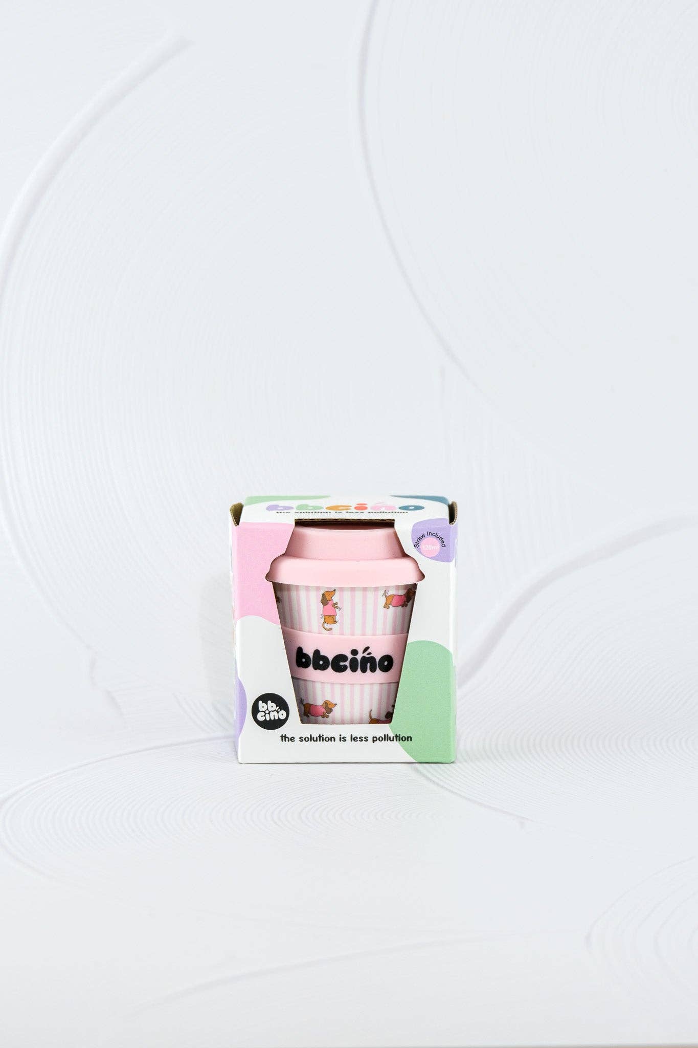 Dash in Pink Babycino Cup - 120ml (STRAW INCLUDED)