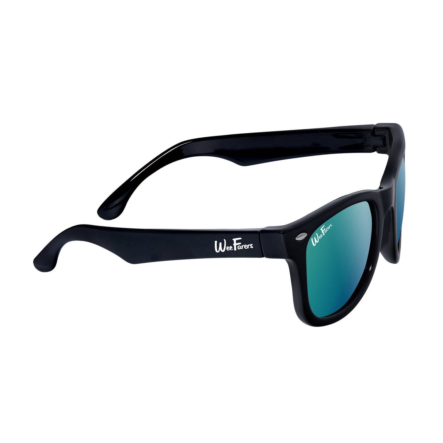 Polarized WeeFarers - Black w/ Sea Green: Ages 7-12Y