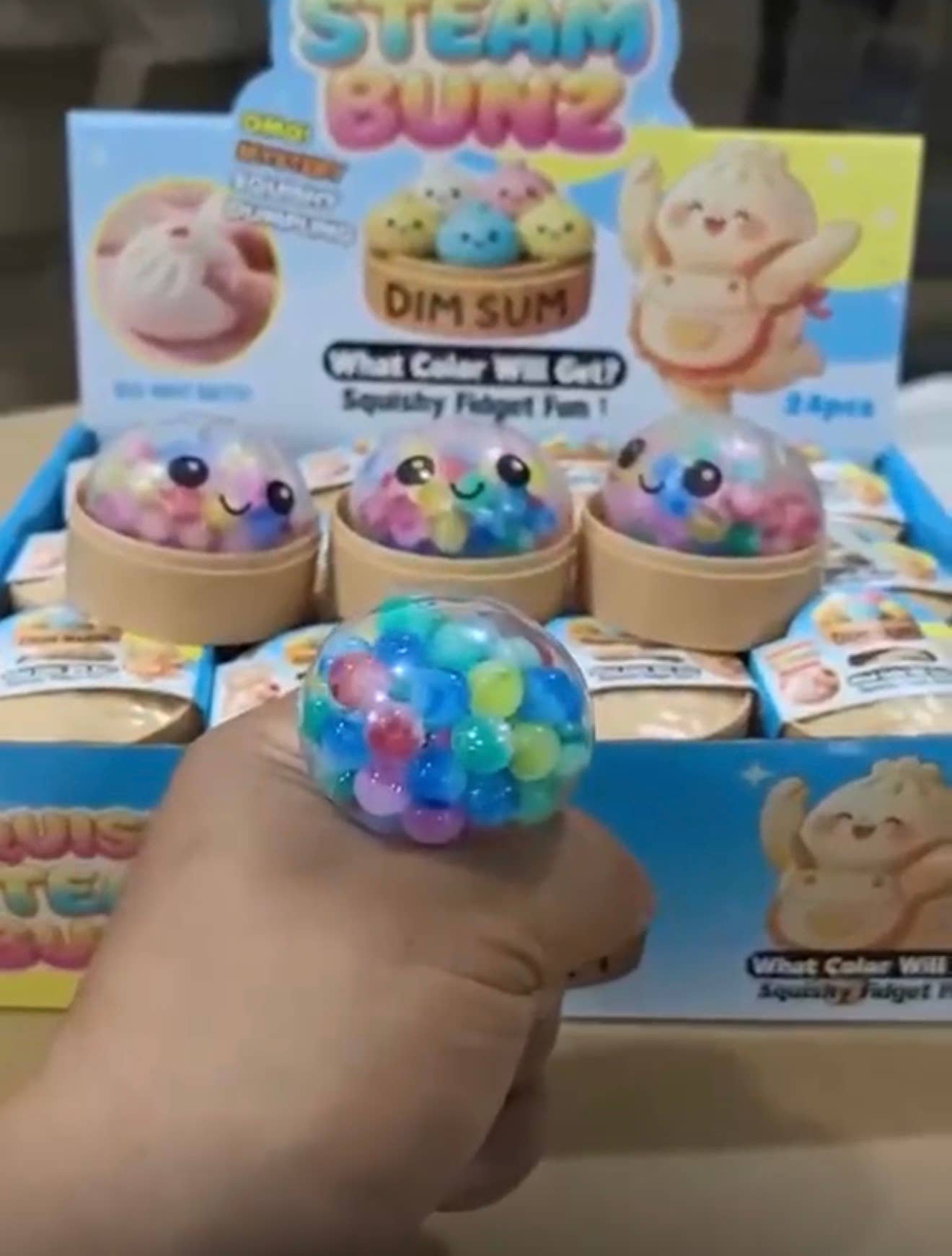 Viral Dumpling Color Beaded Pearls Squishy Fidget