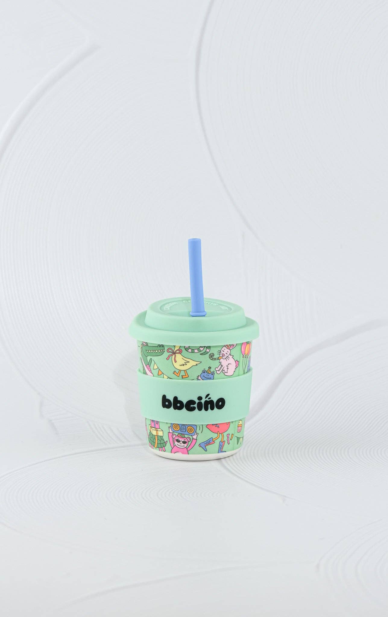 Party Animal in Green Kids Keep Cup - 240ml (STRAW INCLUDED)