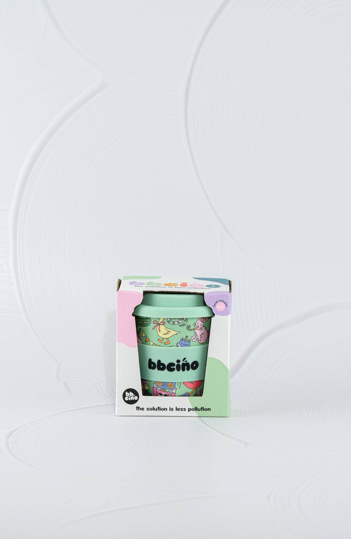 Party Animal in Green Kids Keep Cup - 240ml (STRAW INCLUDED)