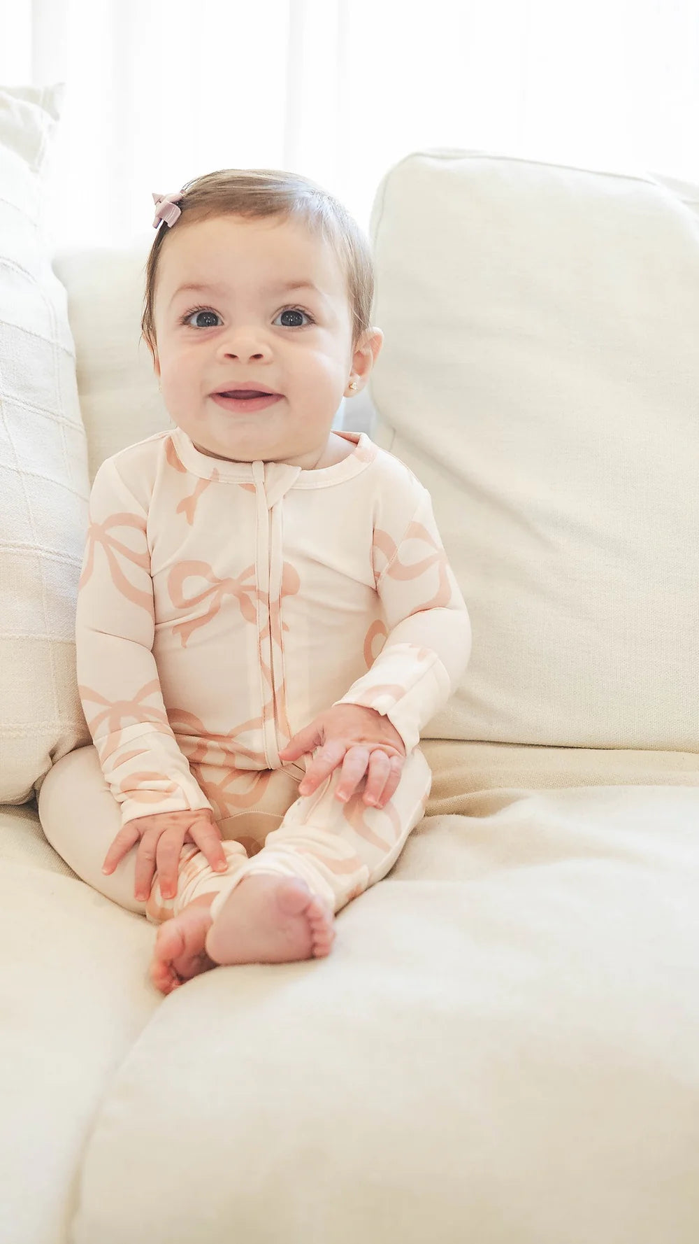 Rosè ribbons pajamas