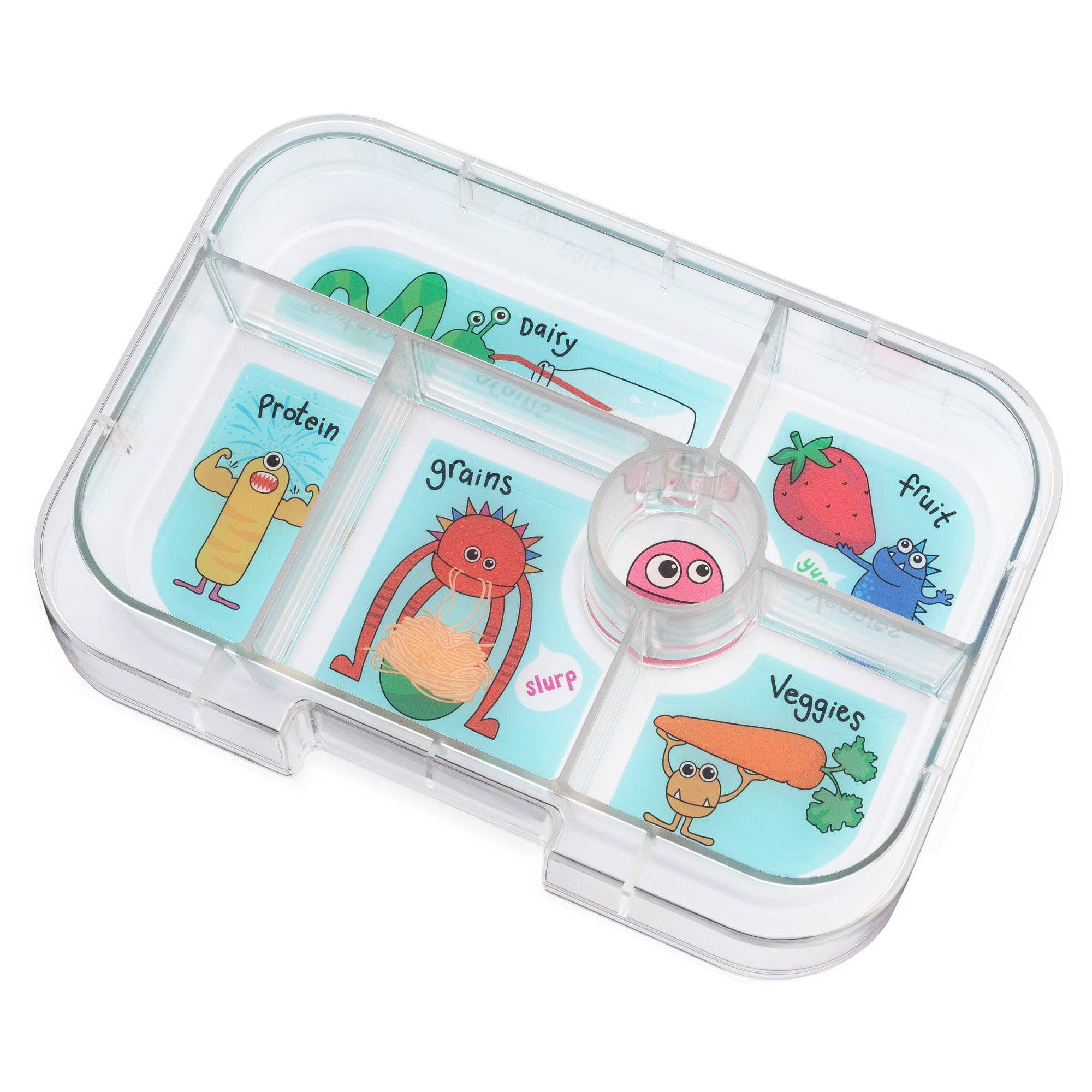 Leakproof Bento Box for Kids - Yumbox Original Jurassic Green (Funny Monsters)