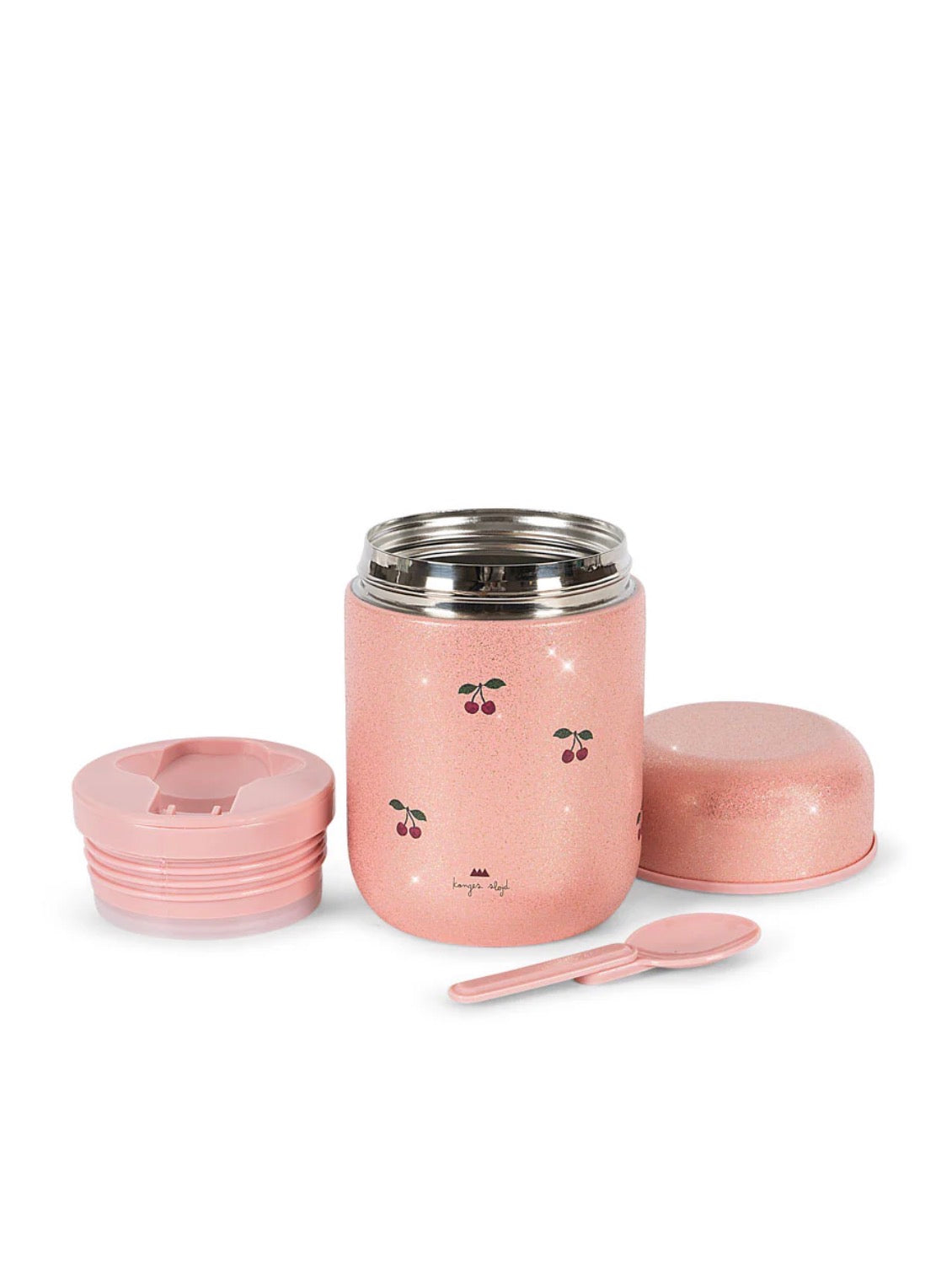 Glitter Thermo Food Jar - Cherry Glitter