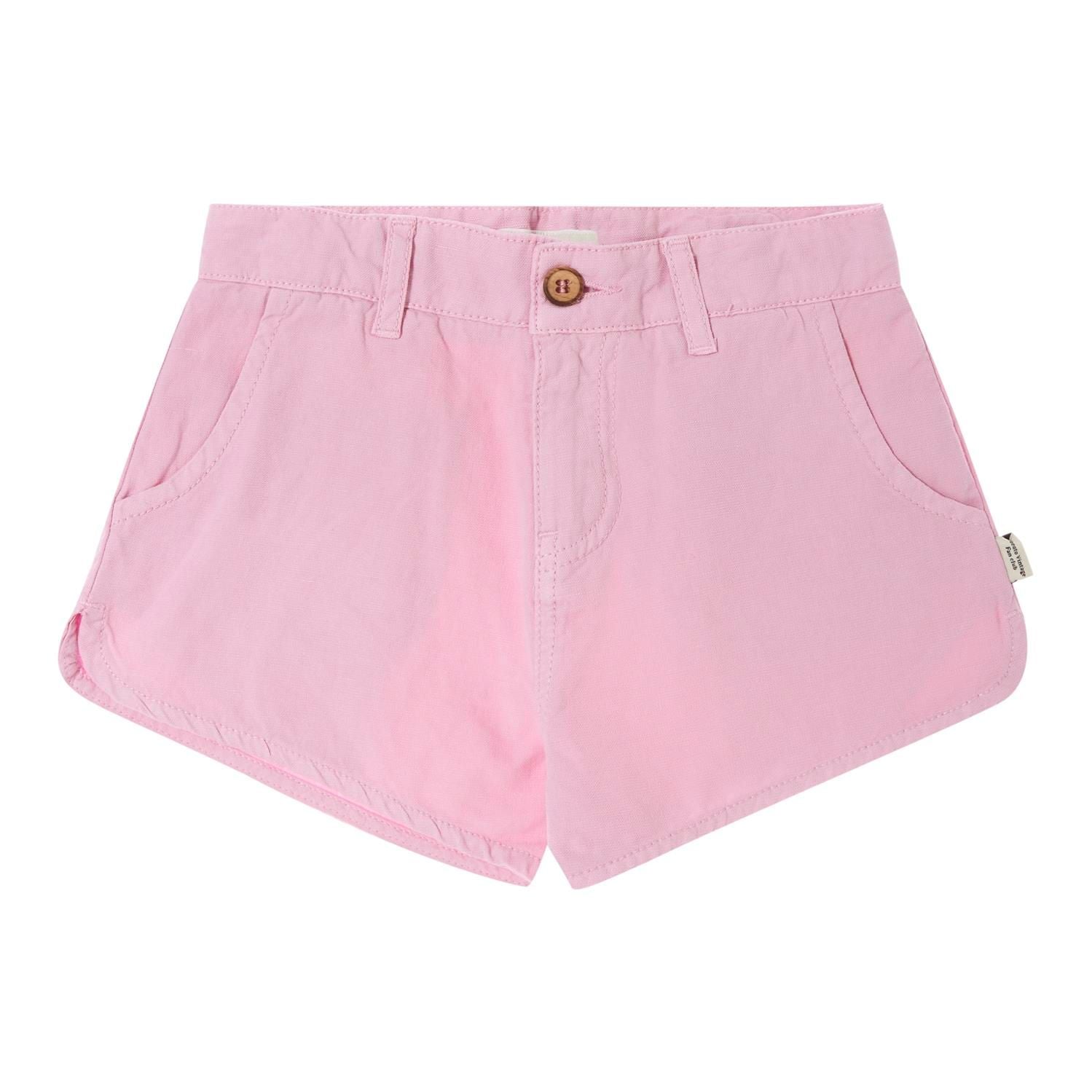 Girl’s Cotton/Linen Shorts - Lilac