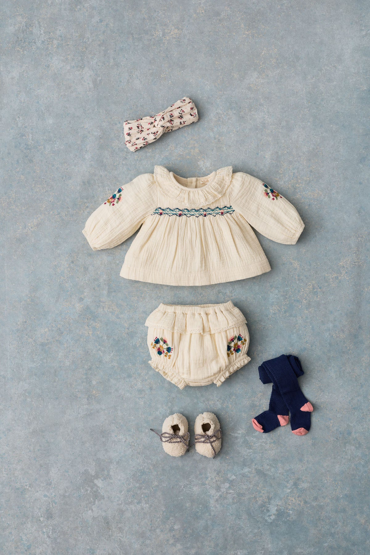 Helia Top and Bloomer - Cream