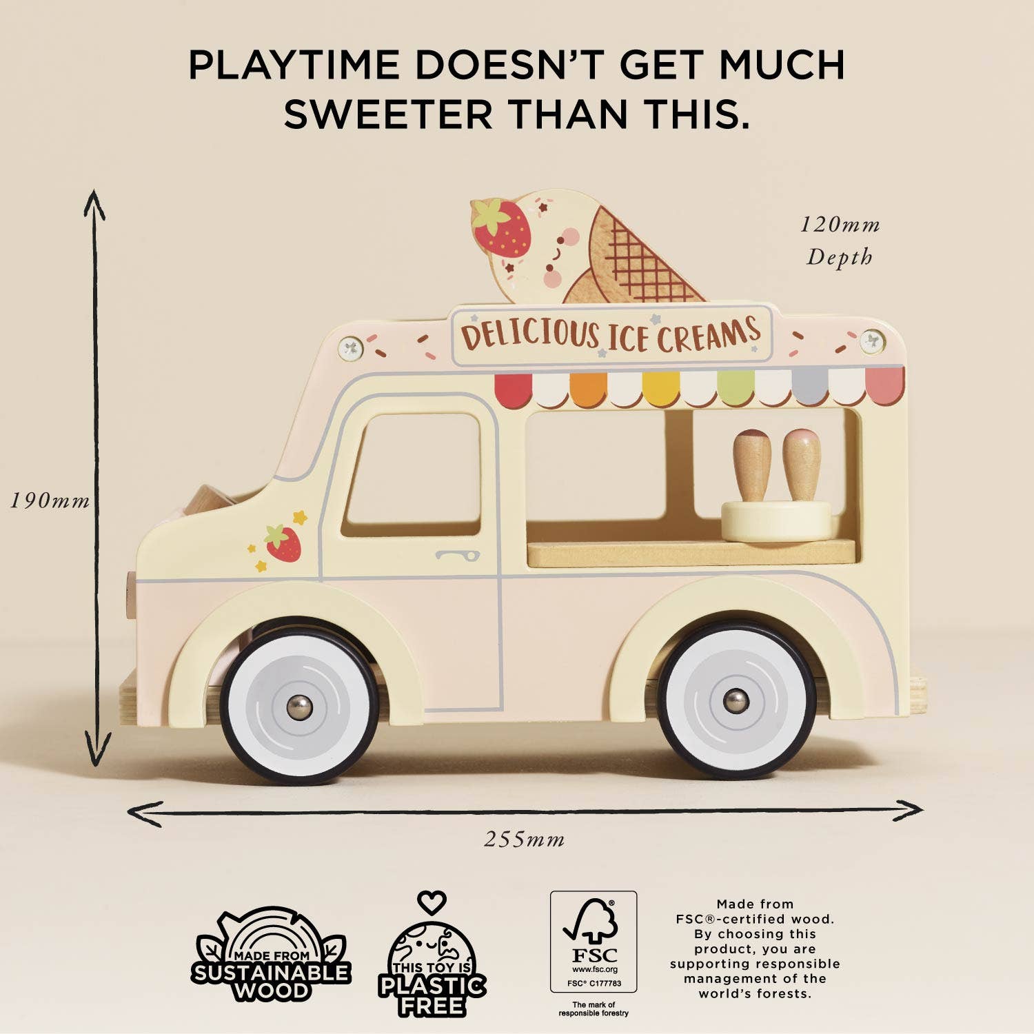 Wooden Ice Cream Van