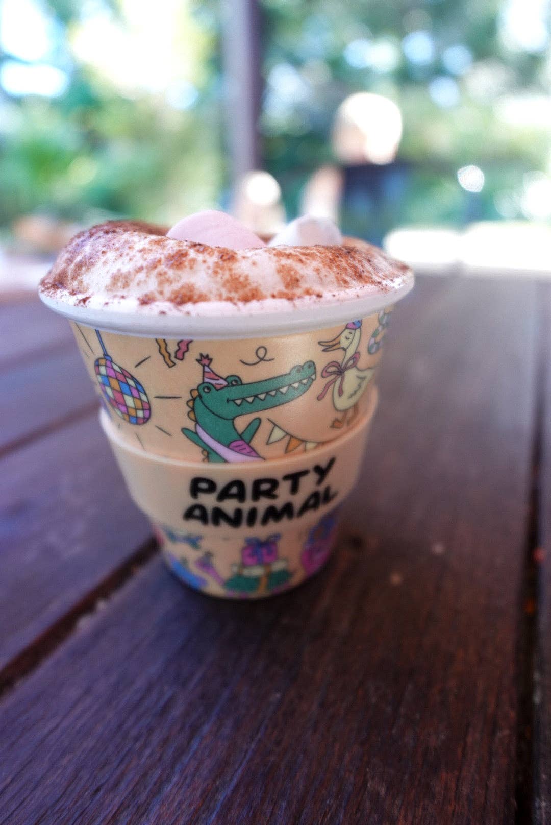 Party Animal in Orange Babycino Cup - 120ml (STRAW INCLUDED)