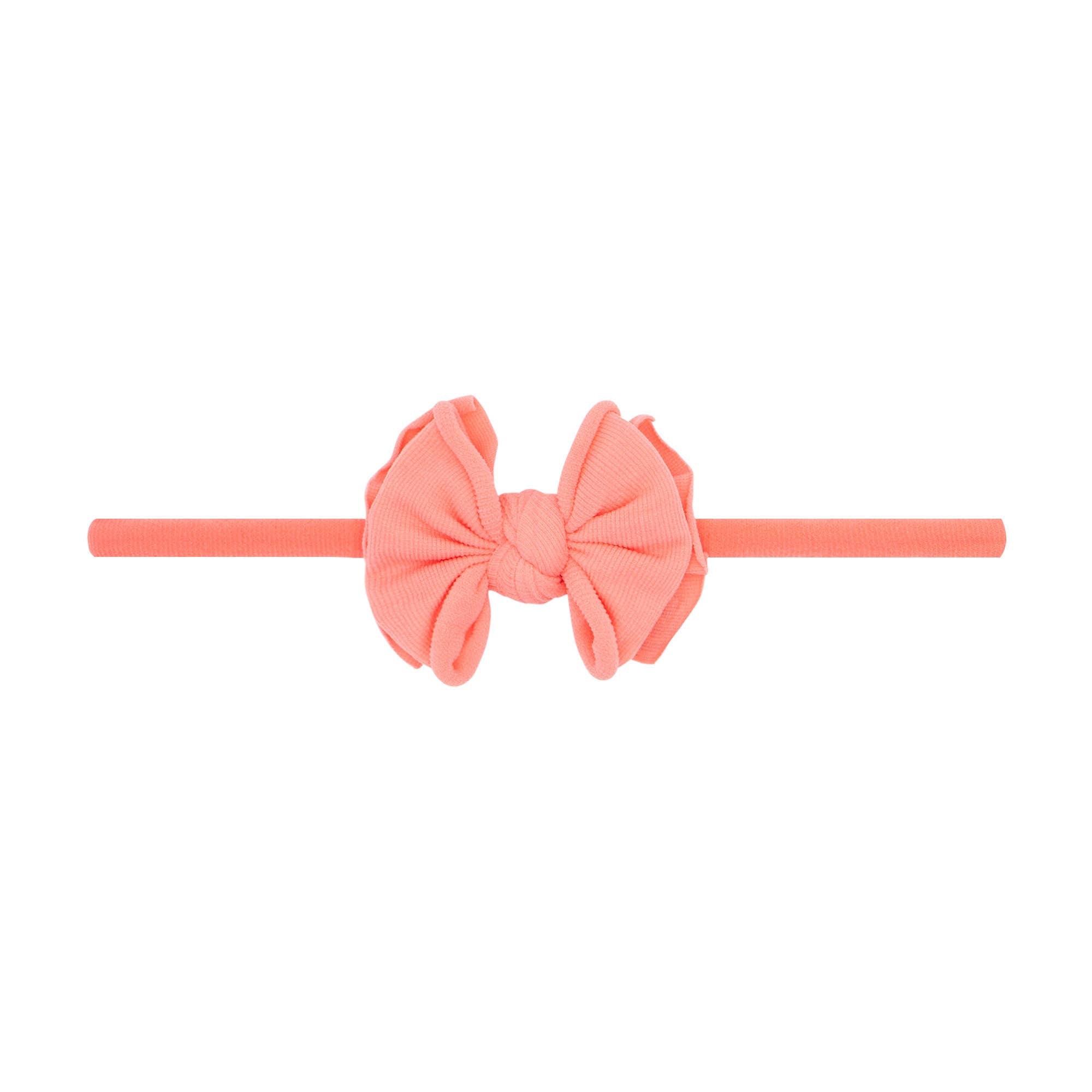 Baby Bling® Baby FAB® Skinny Soft Nylon Bow Headband: Cherry Red