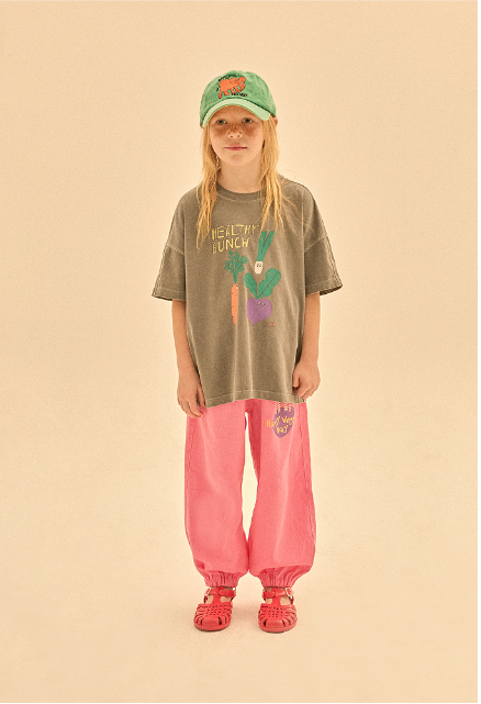 Healthy Bunch Pigment T-Shirt - Charcoal