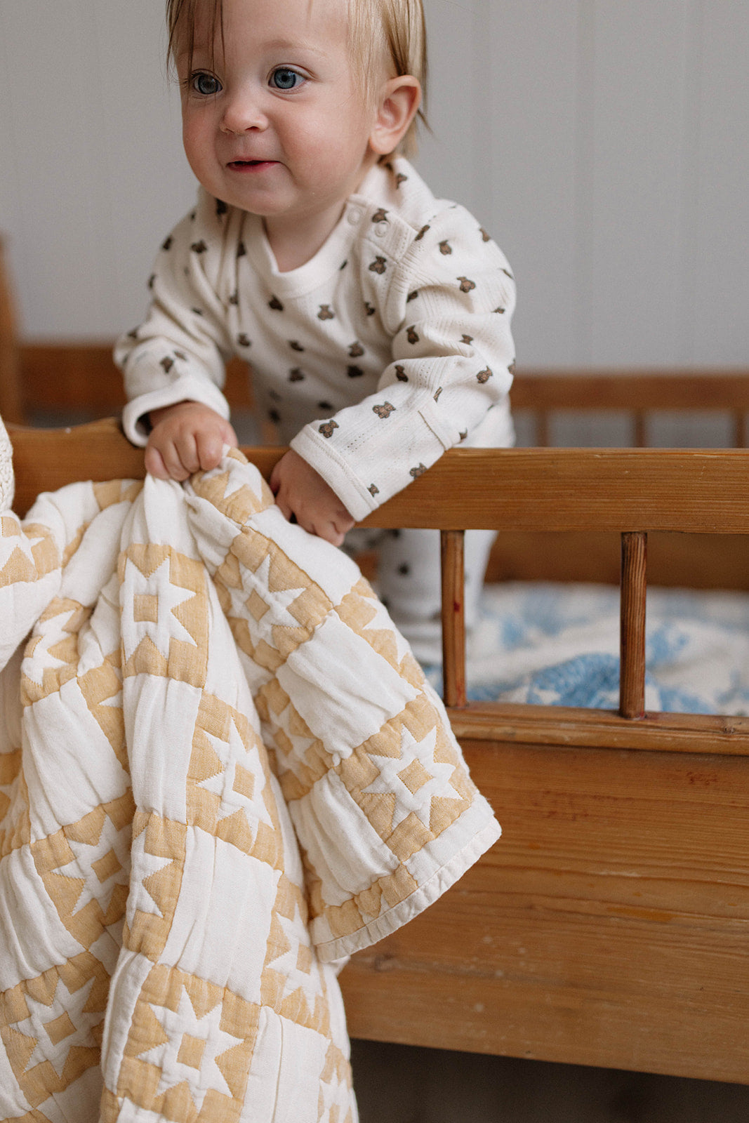 Onesie + Pant Set | Pointelle - Teddy