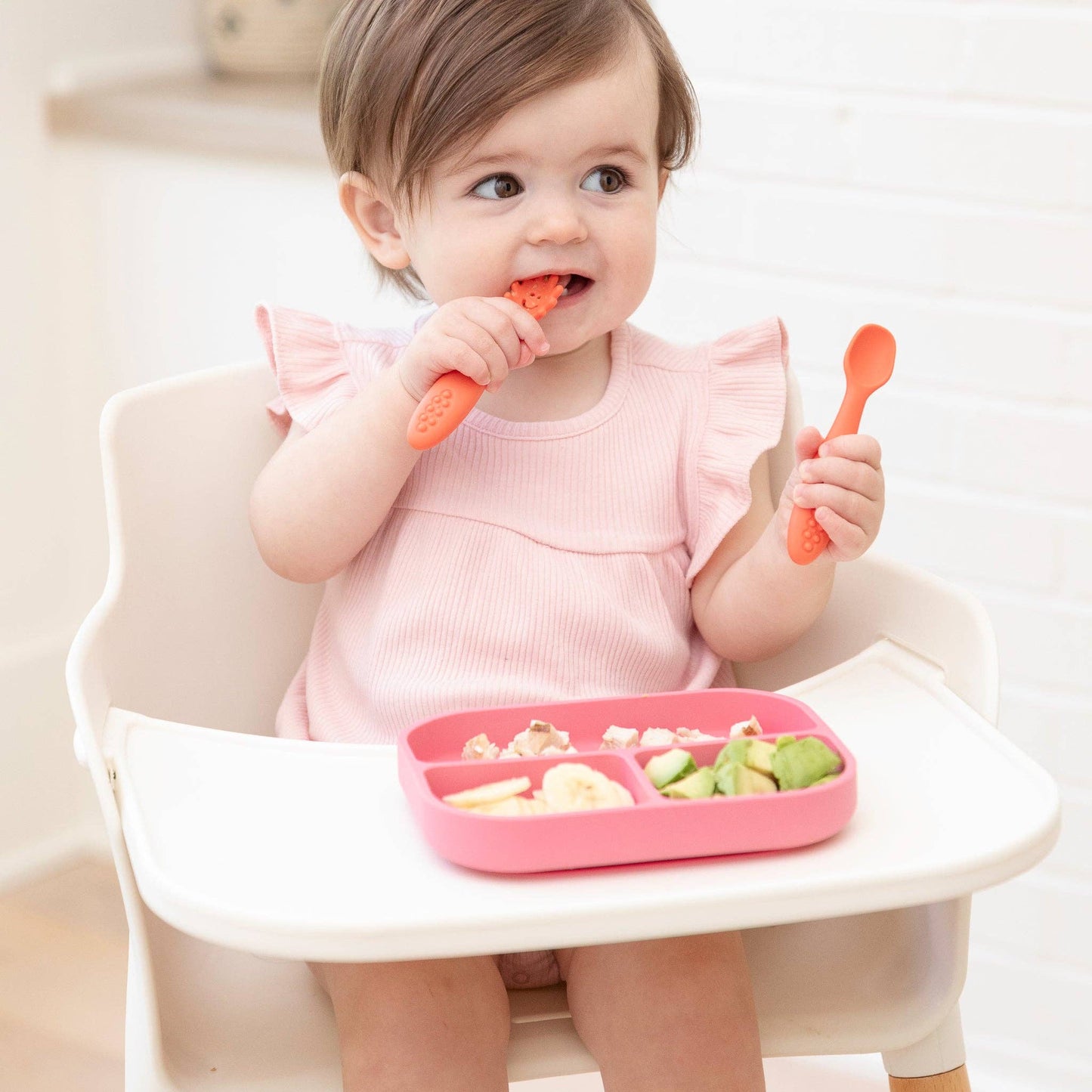Garden Party Learn to Eat Beginner Bundle: Pink