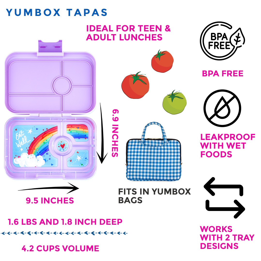 Yumbox Tapas Lunch Box - Seville Purple - Leakproof Rainbow