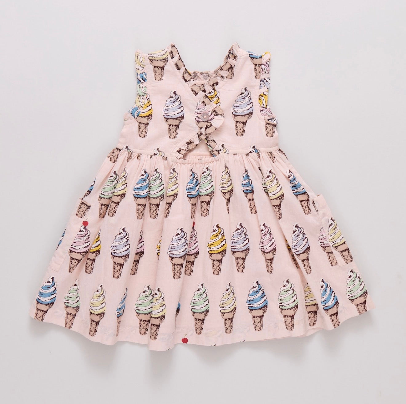 Girls Alyssa Dress - Pink Soft Serve