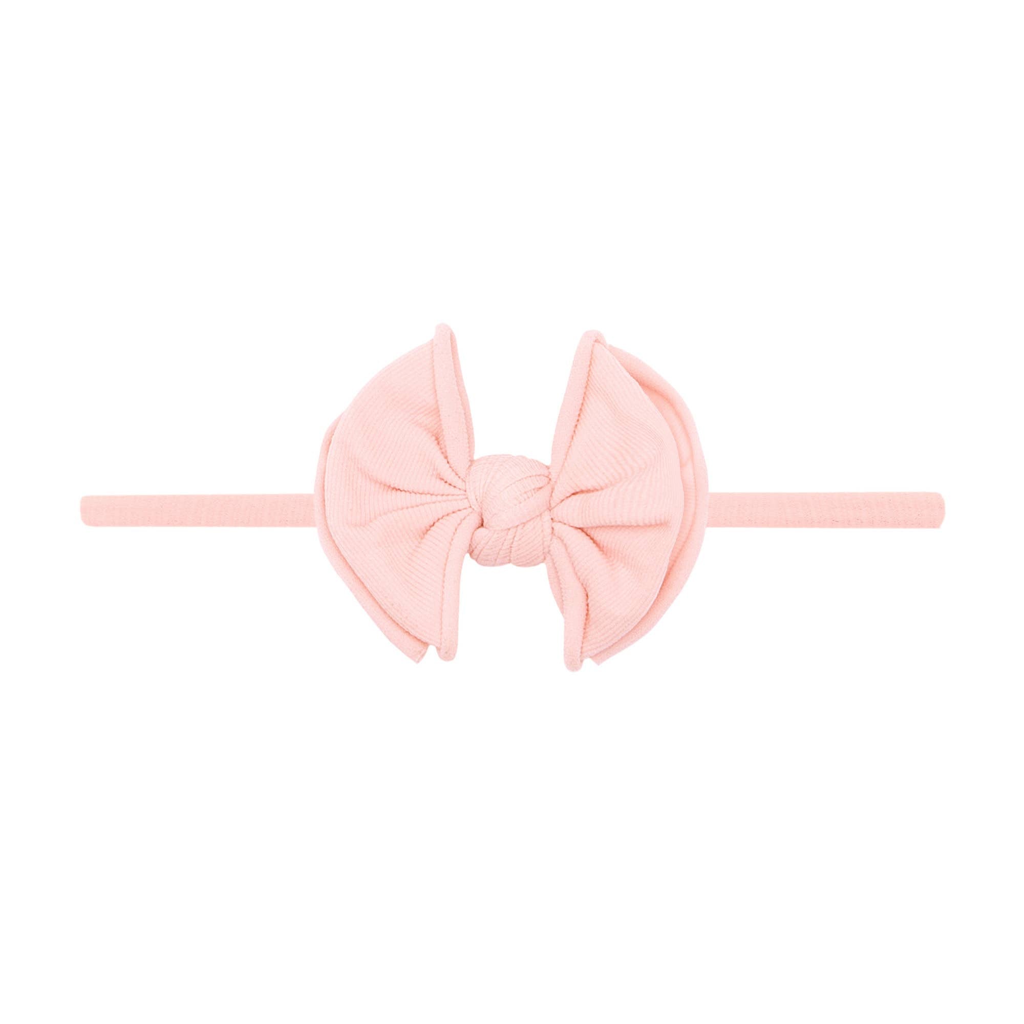 Baby Bling® Baby FAB® Skinny Soft Nylon Bow Headband: Cherry Red