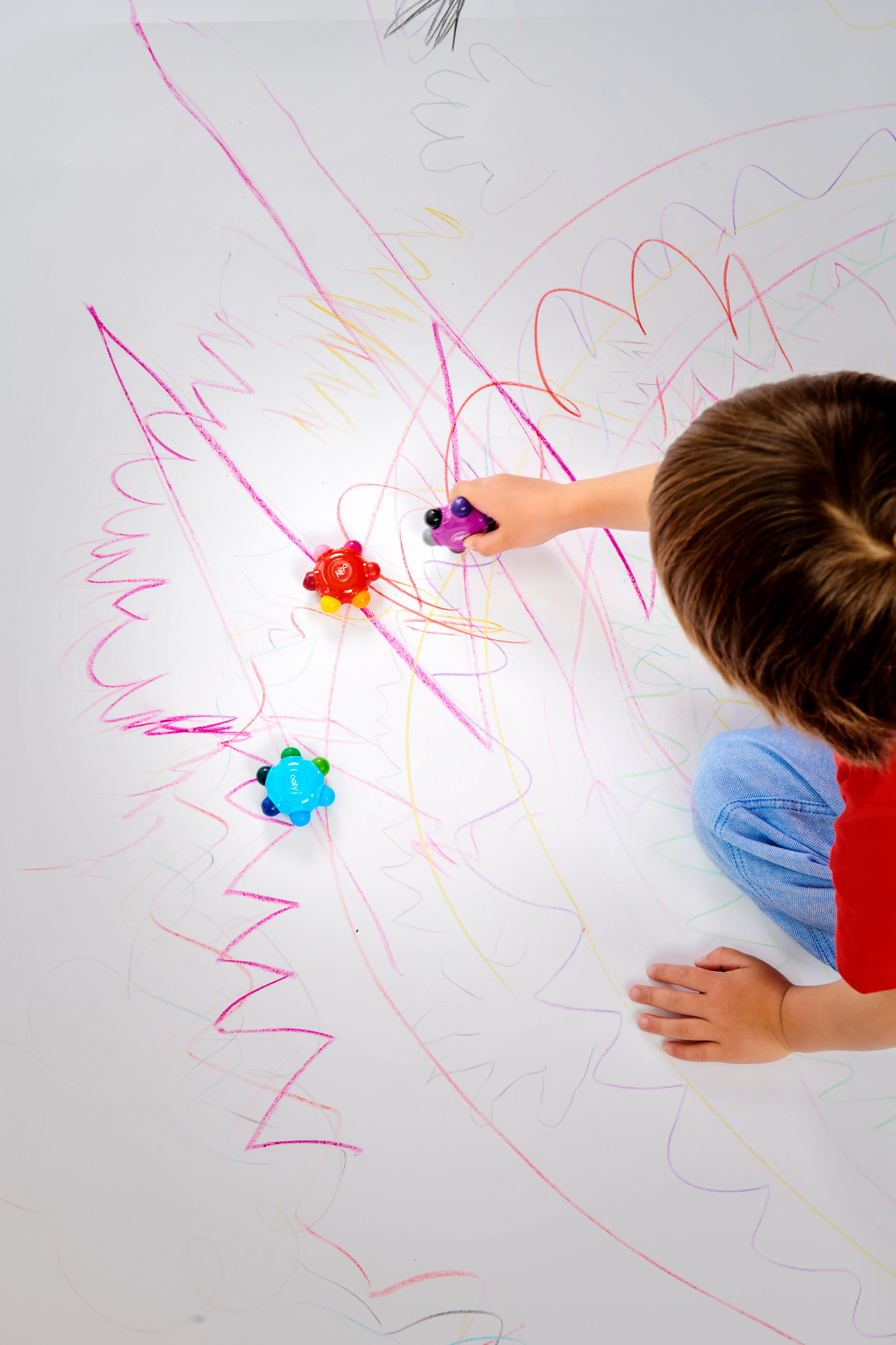 Color Burst Easy Grip Crayons Set of 3
