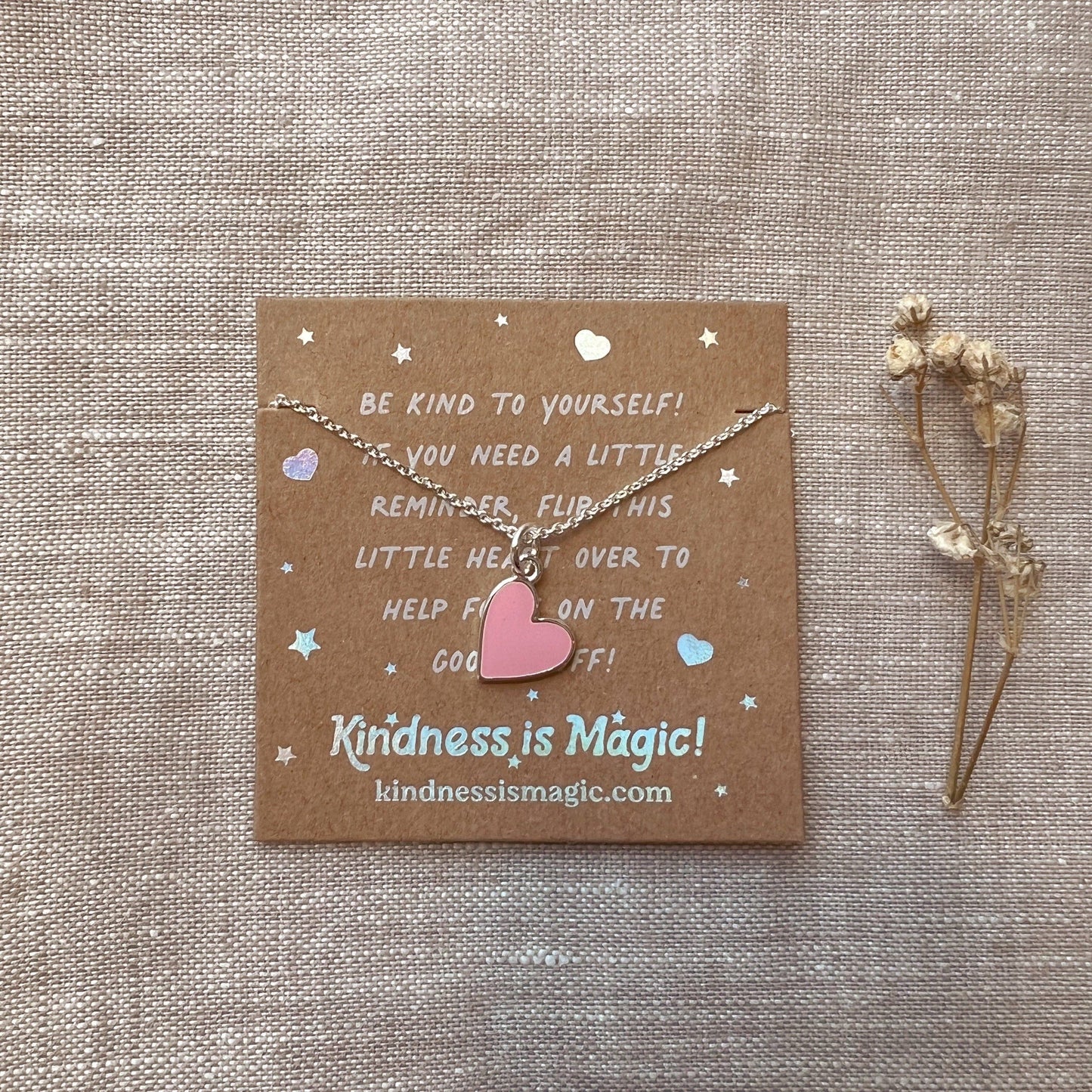 Tiny Heart Necklace Gold - Yellow