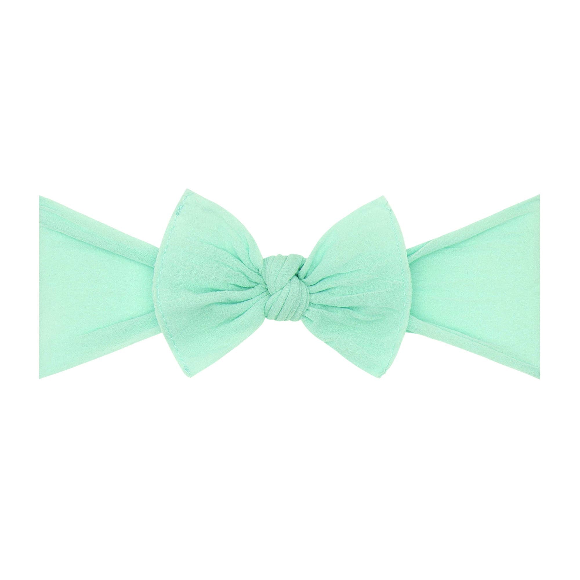 Baby Bling® Itty Bitty Knot Small Soft Nylon Bow Headband: Light Orchid