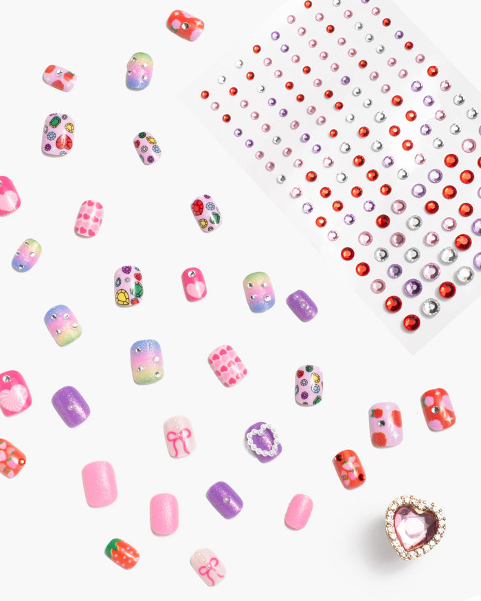 Days of the Week Press On Nails Kit - Heartfelt