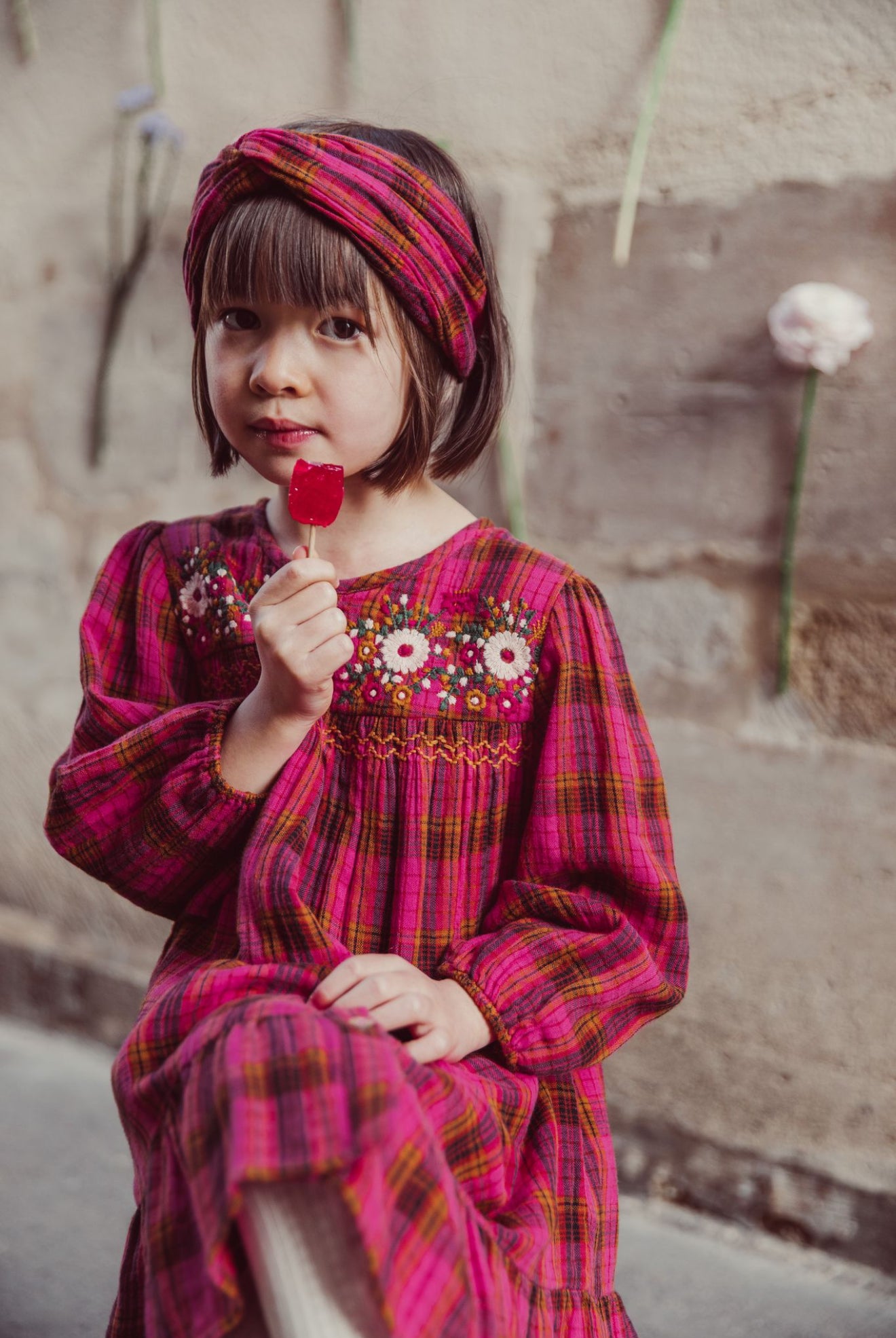 Massilia Dress - Pink Alp Checks
