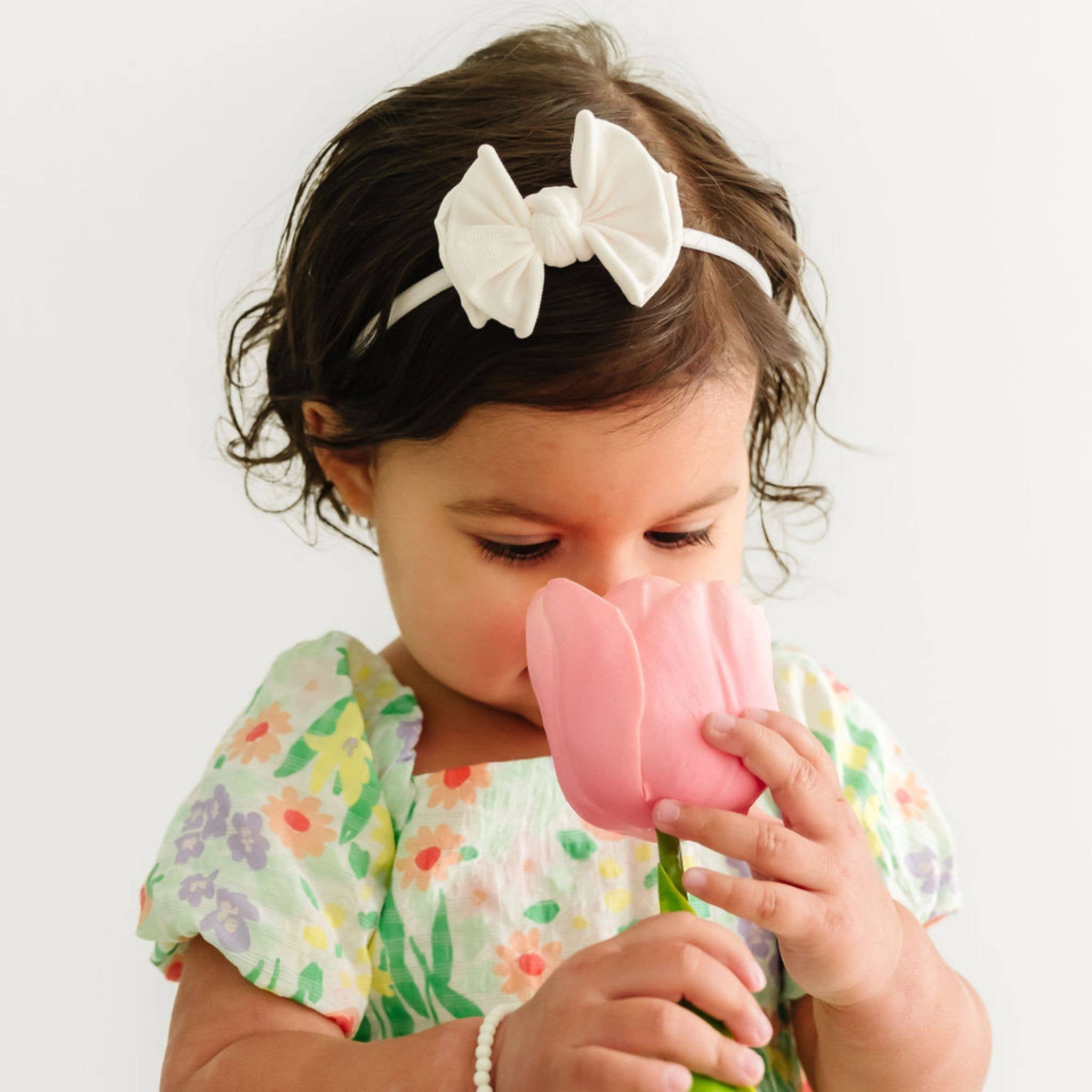 Baby Bling® Baby FAB® Skinny Soft Nylon Bow Headband: Cherry Red
