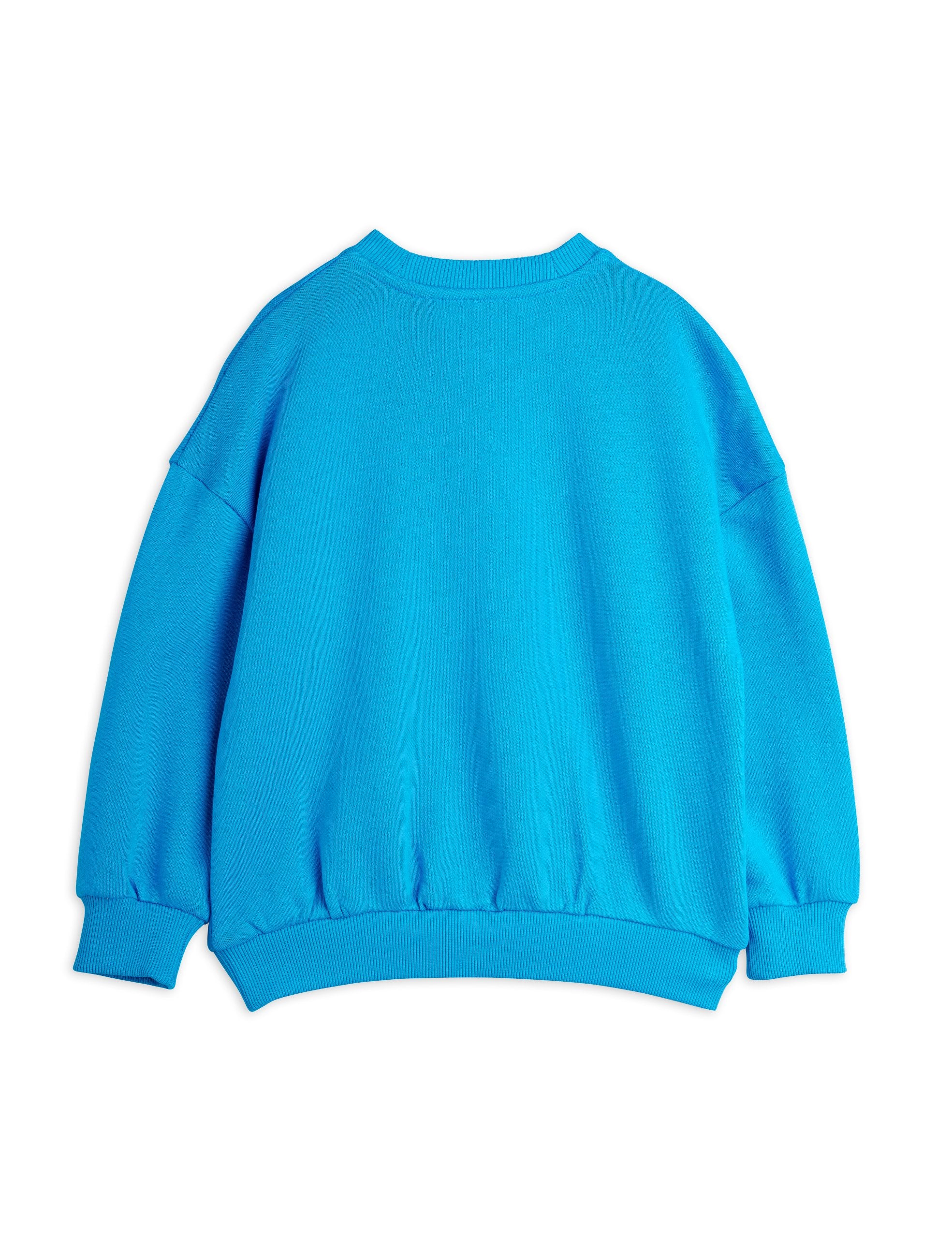 Dog Embroidered Sweatshirt - Blue